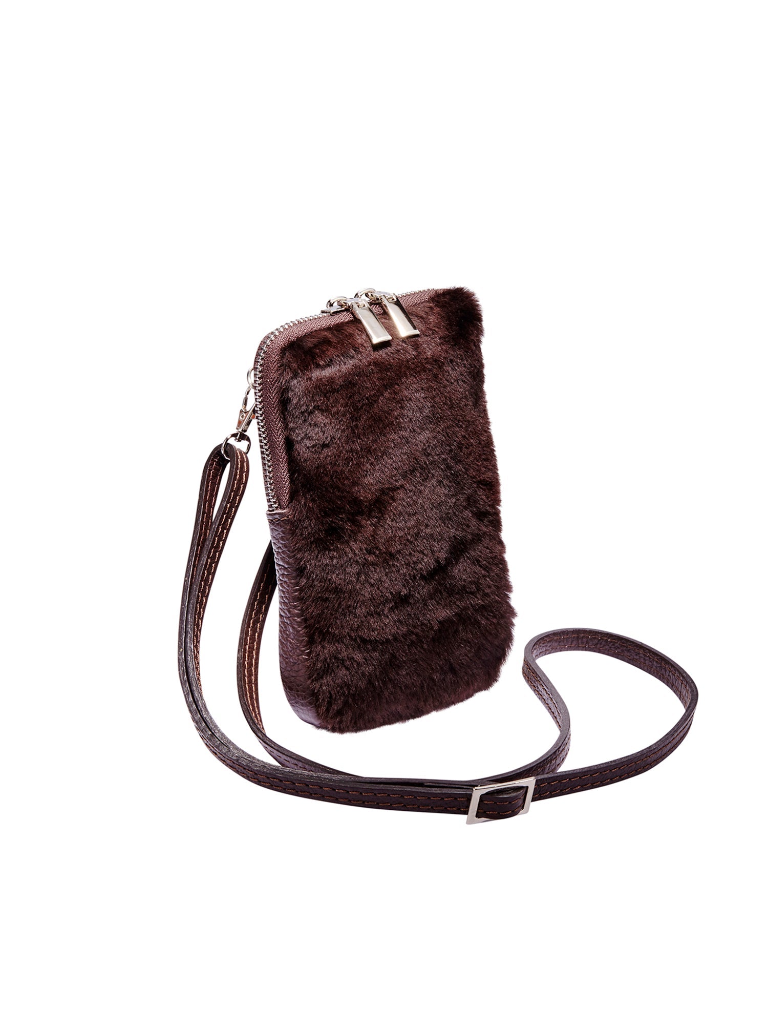 Shearling Cellphone Bag