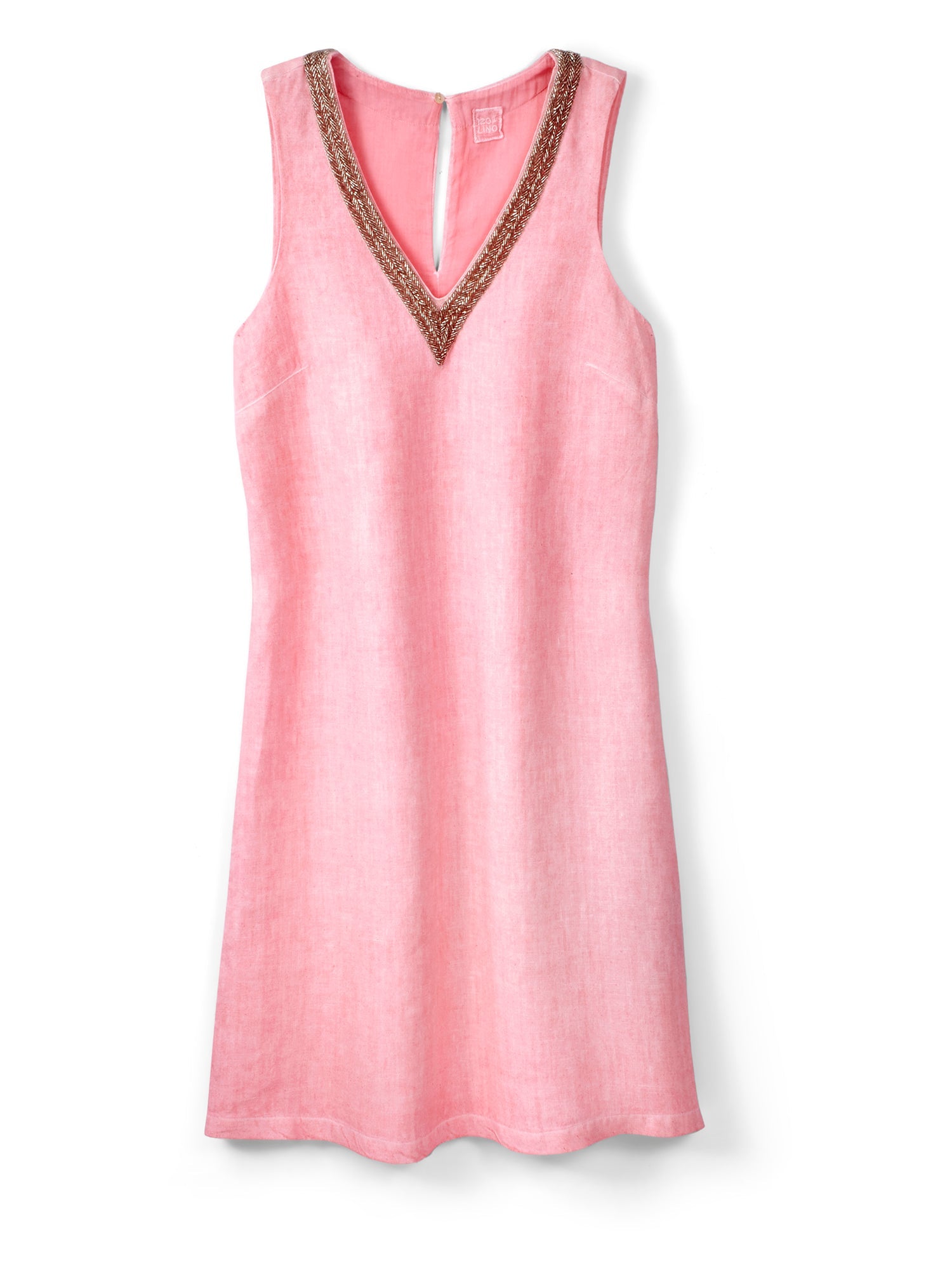 Lyra Jewel Linen Dress