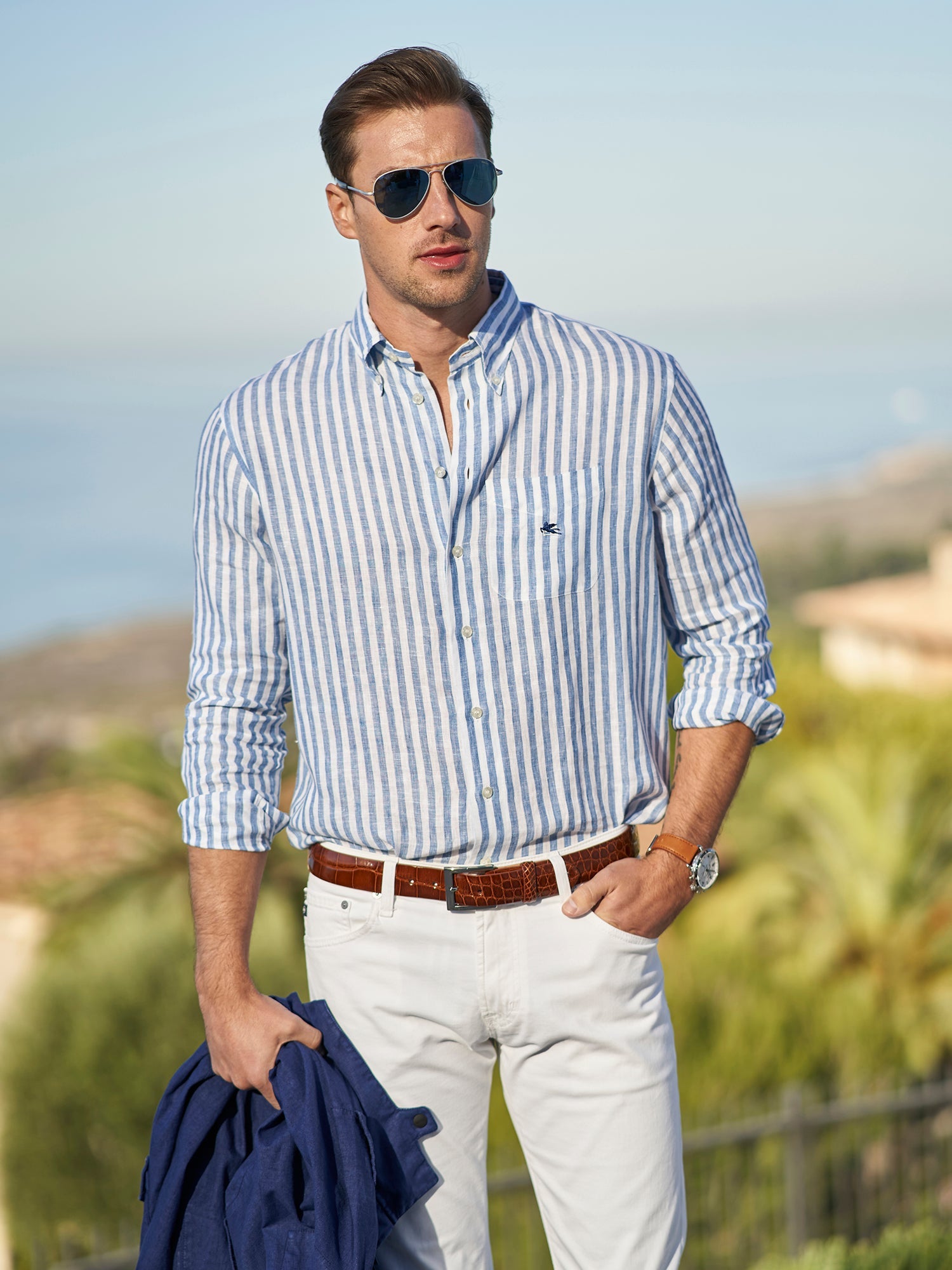 Linen Stripe Shirt