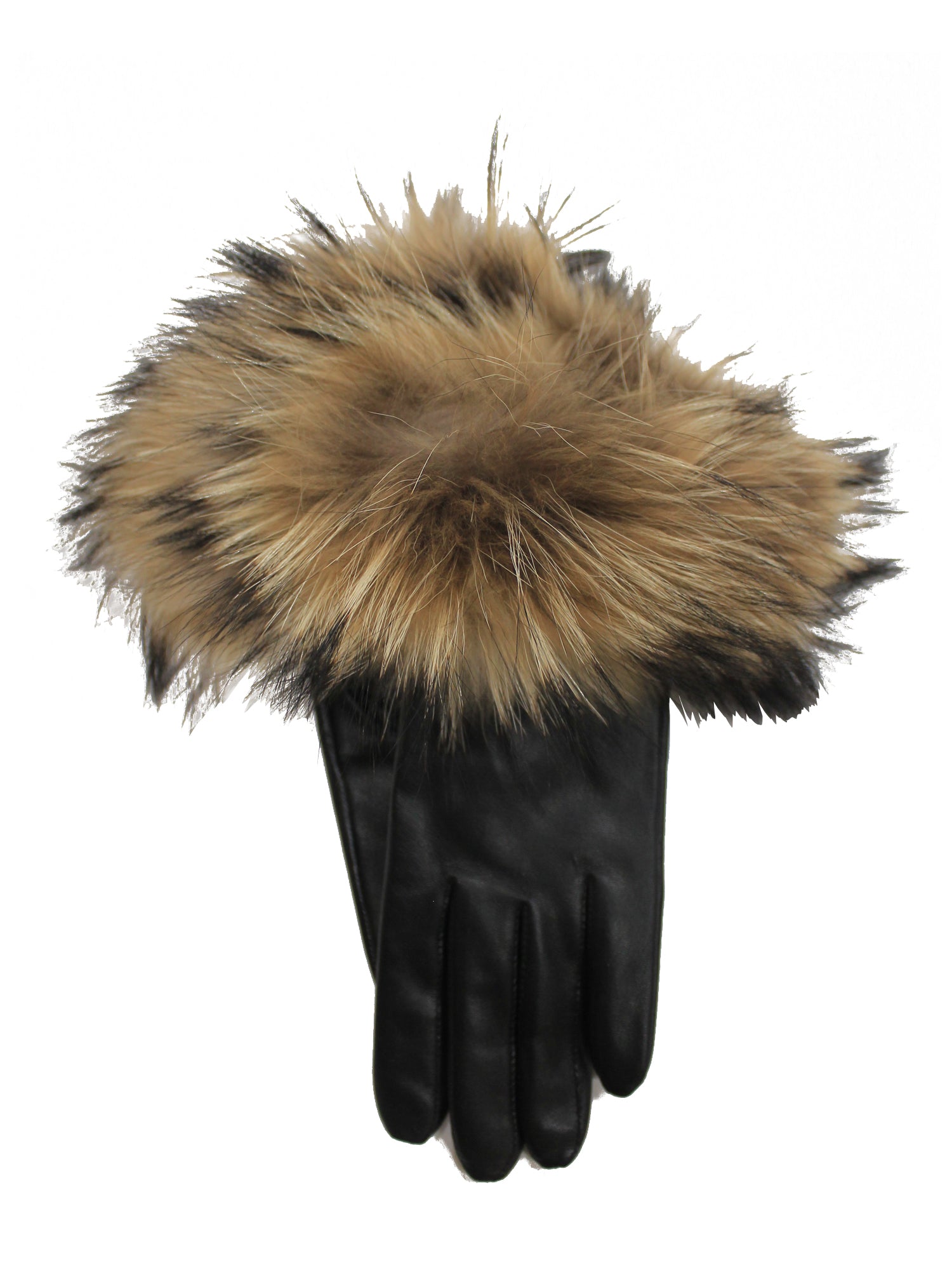Nappa Raccoon Fur Glove