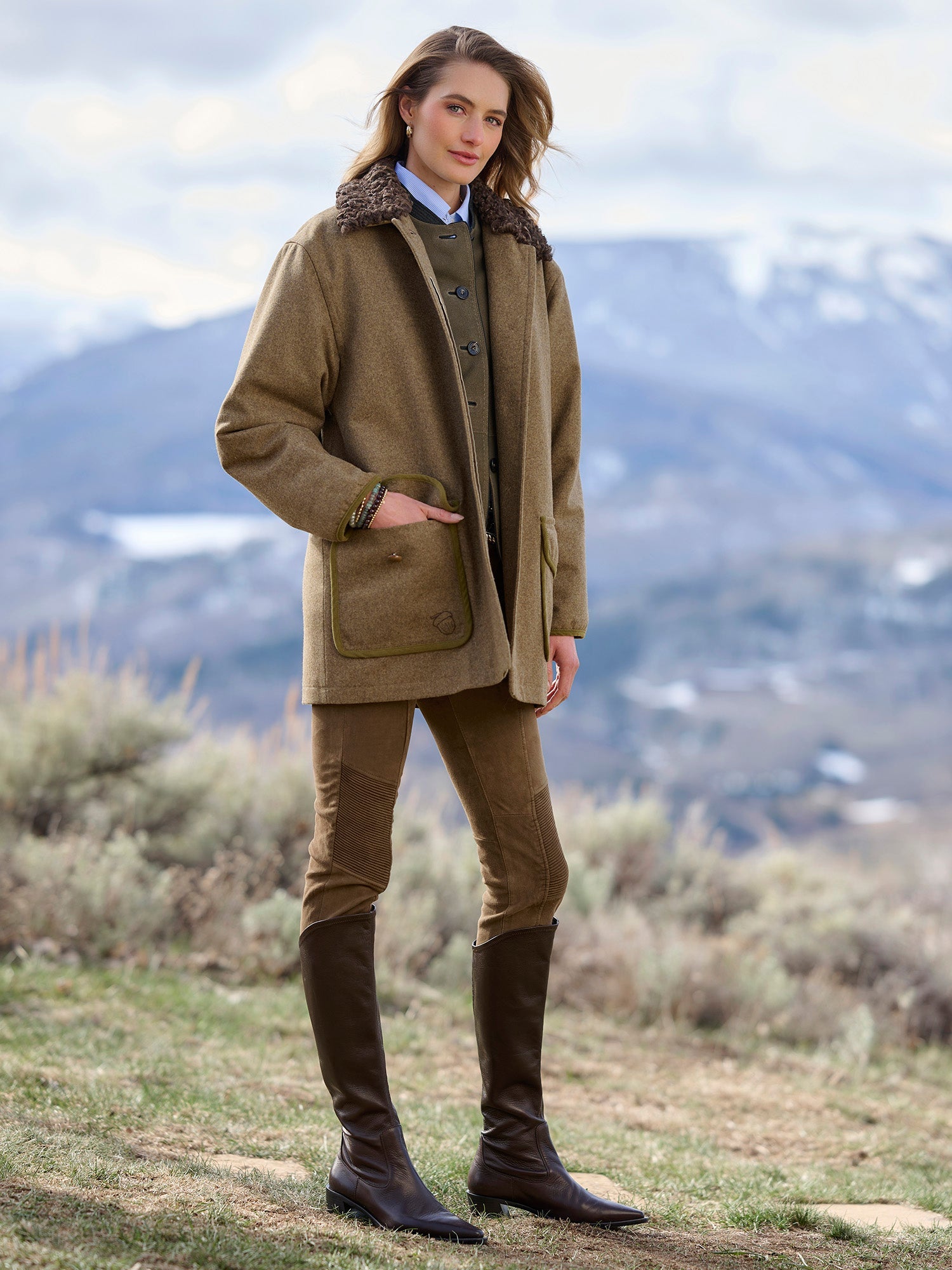 Brooklyn Stretch Suede Pant