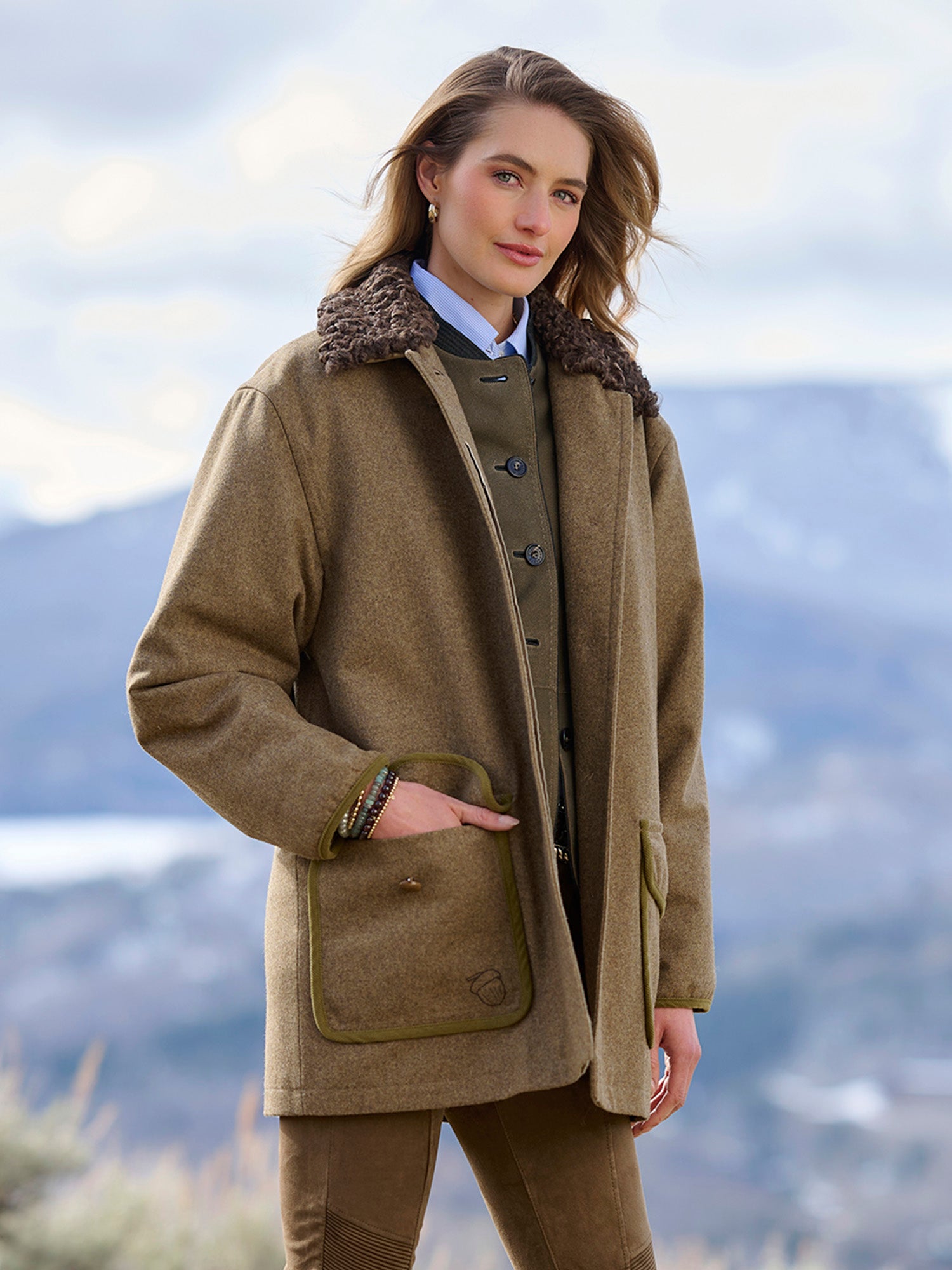 Cecelia Loden Barn Coat