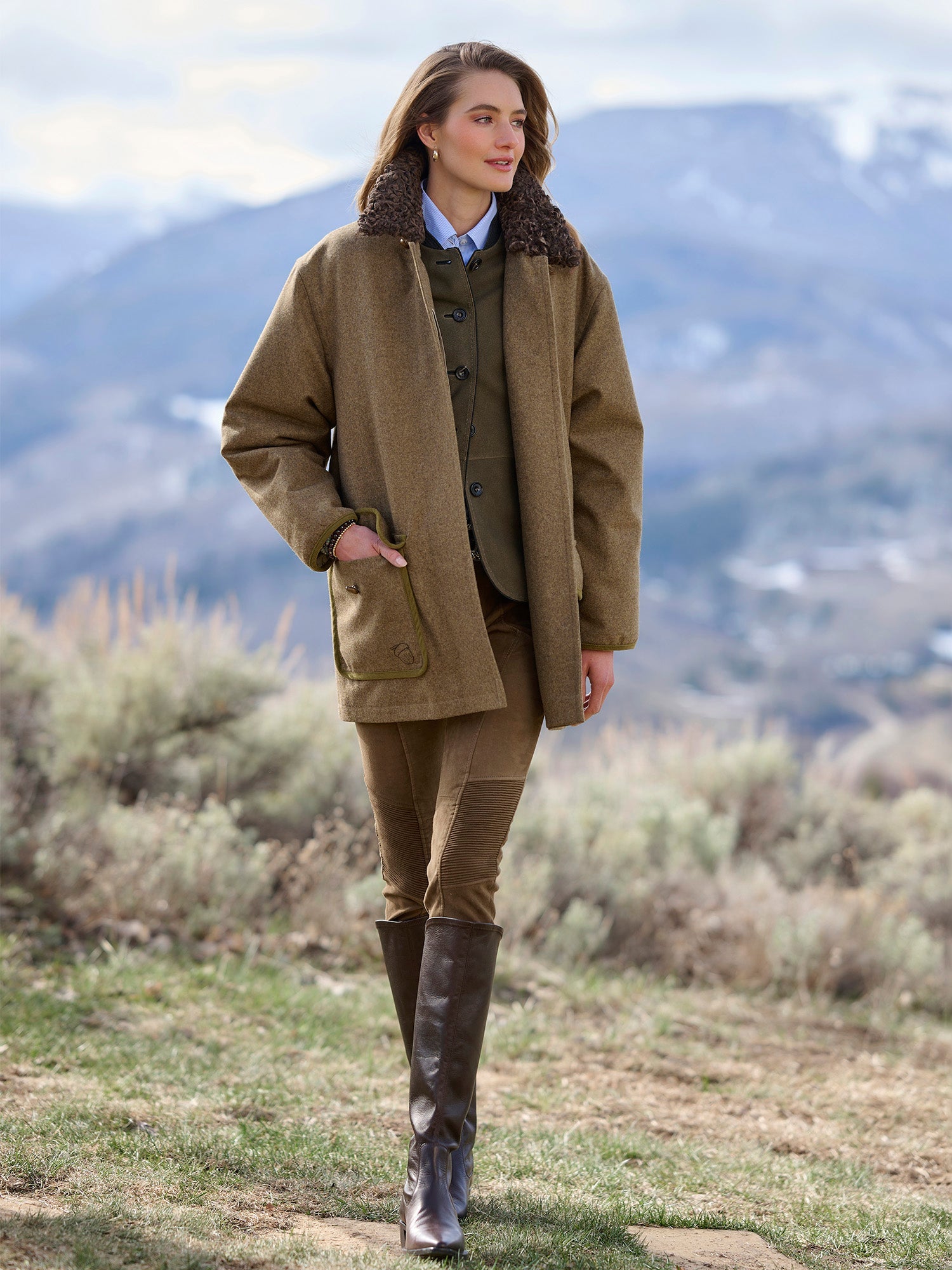 Cecelia Loden Barn Coat