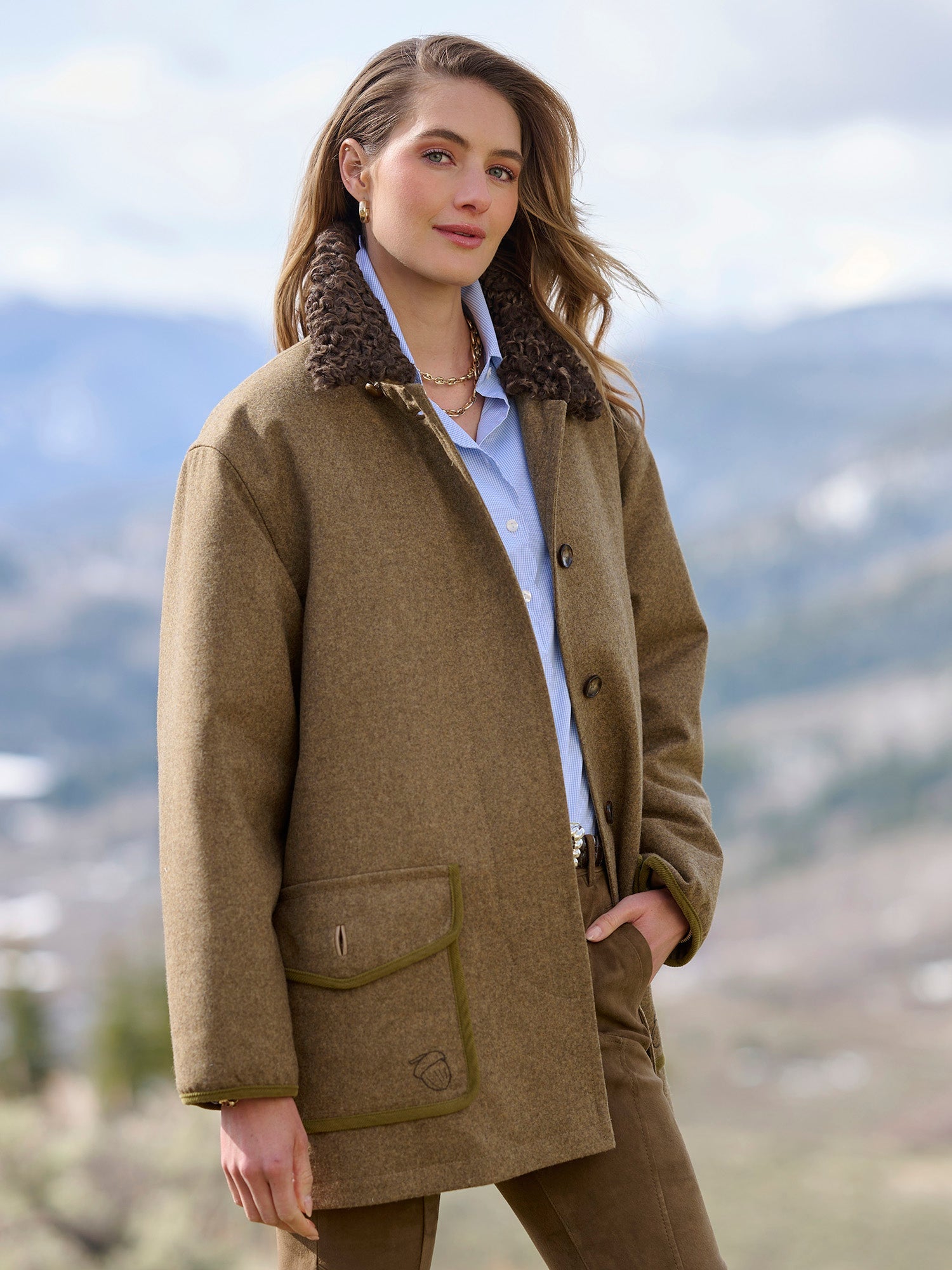 Cecelia Loden Barn Coat