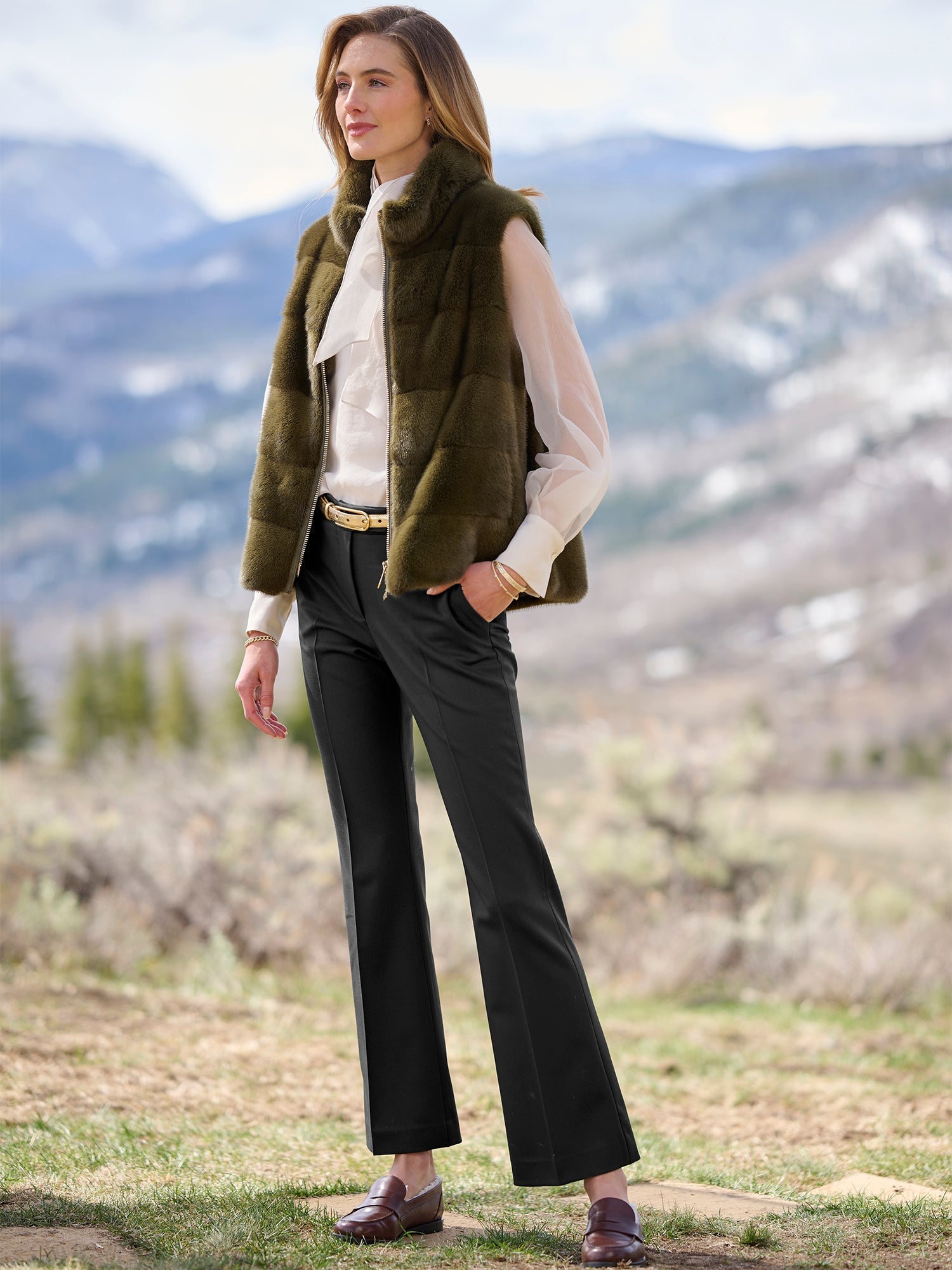 Nellie Wool Stretch Pant