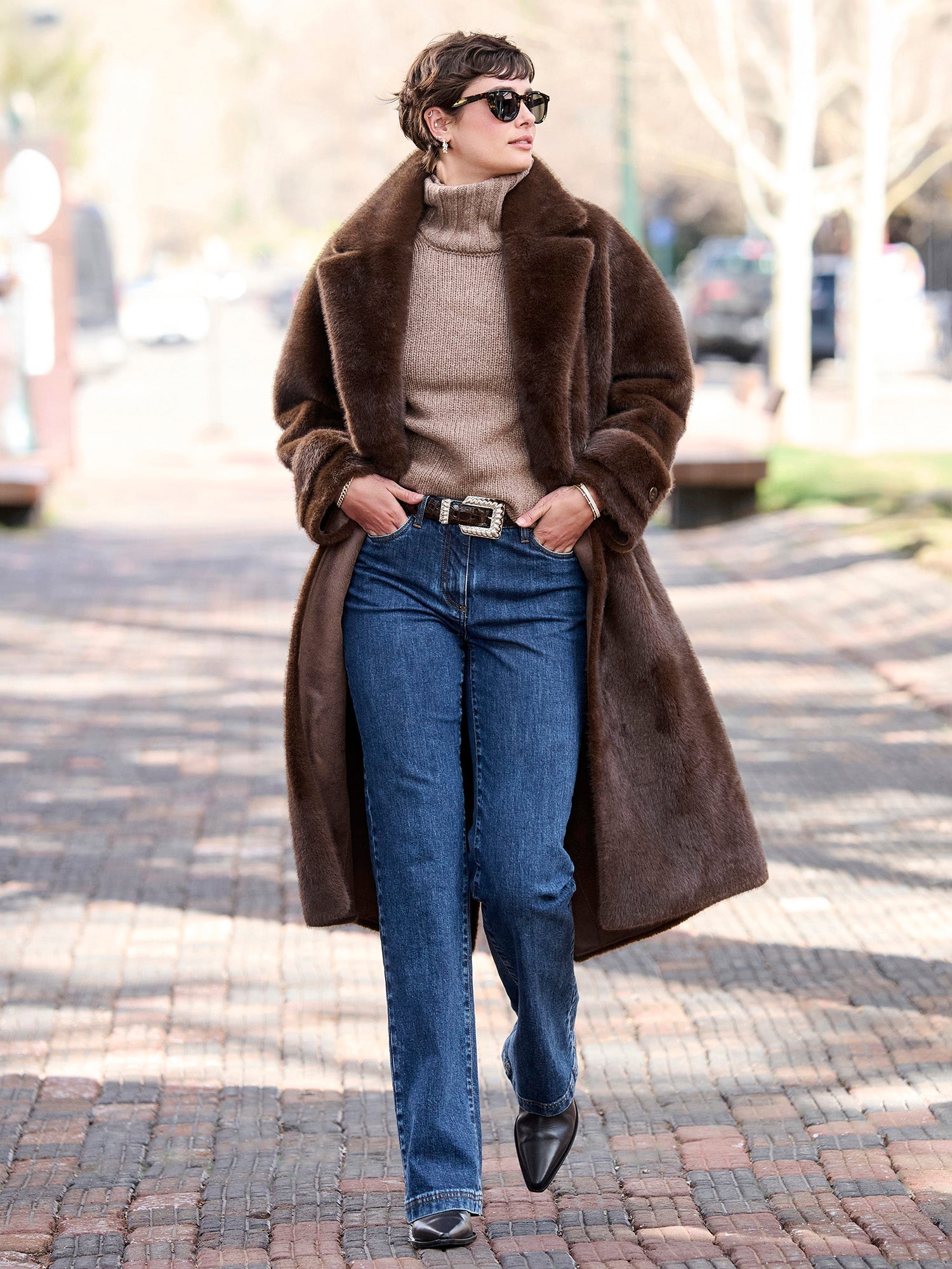 Ardelis Long Faux Fur Coat