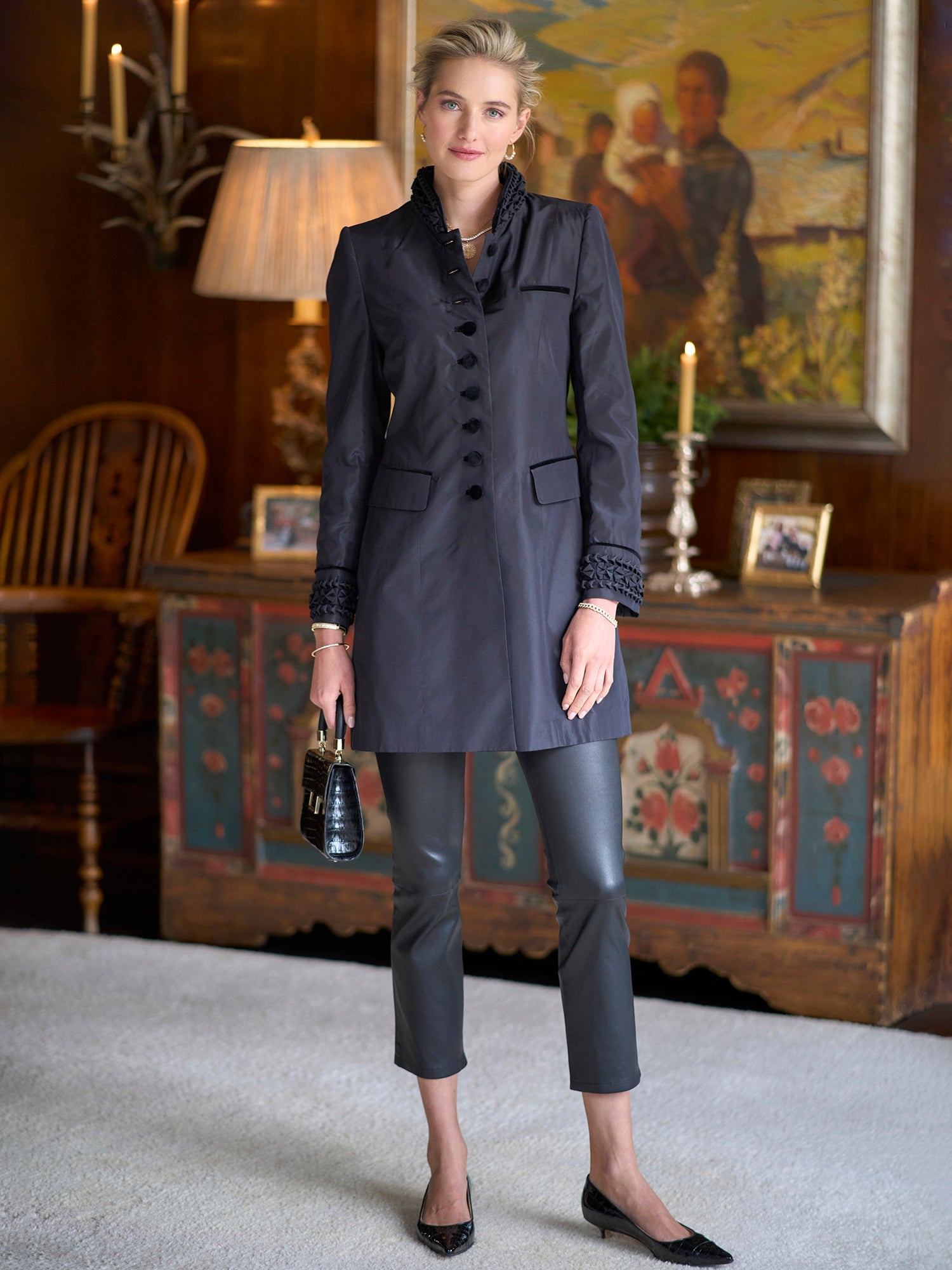 Marina Nappa Leather Pant