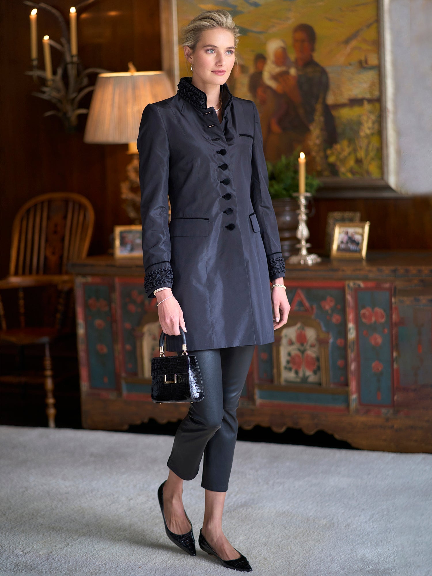 Marina Nappa Leather Pant