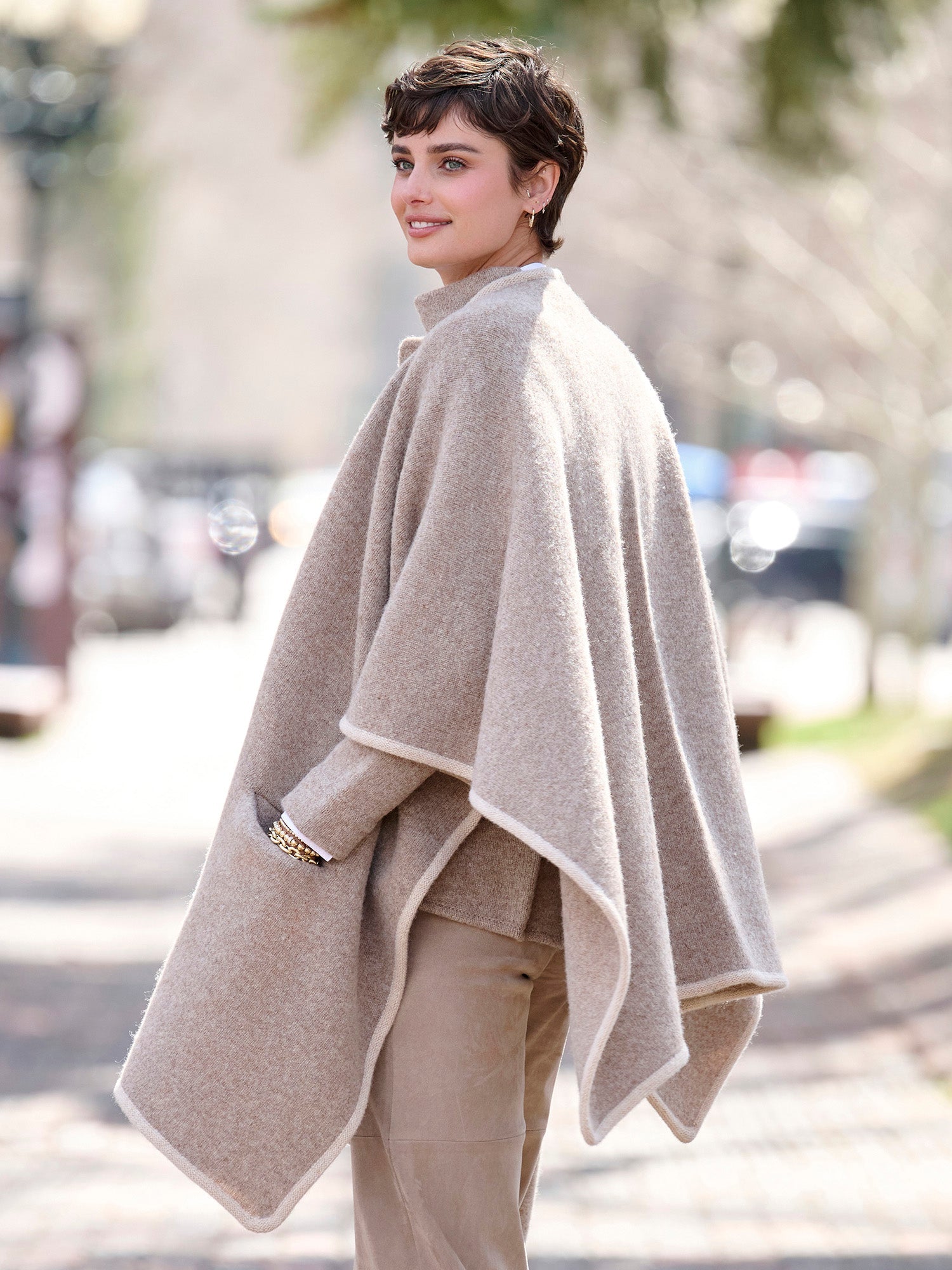 Laney Soft Wool Cape