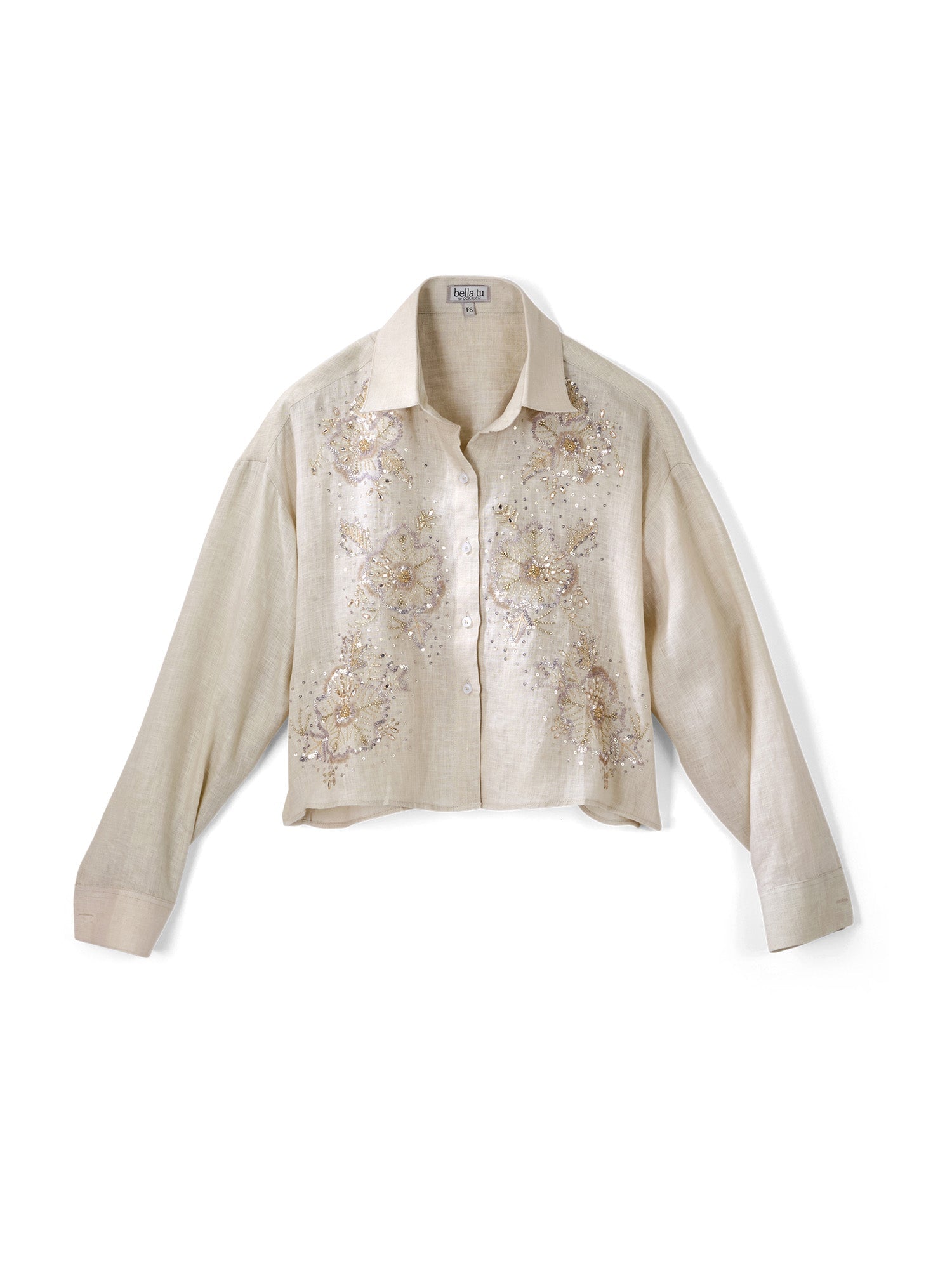 Addy Beaded Linen Shirt