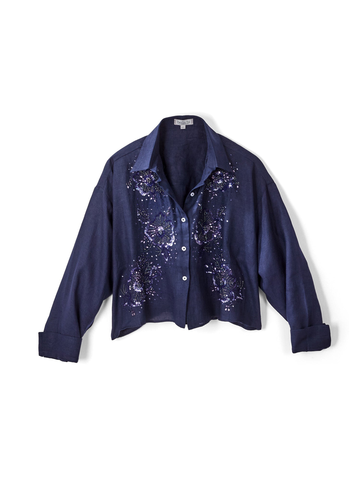 Addy Beaded Linen Shirt