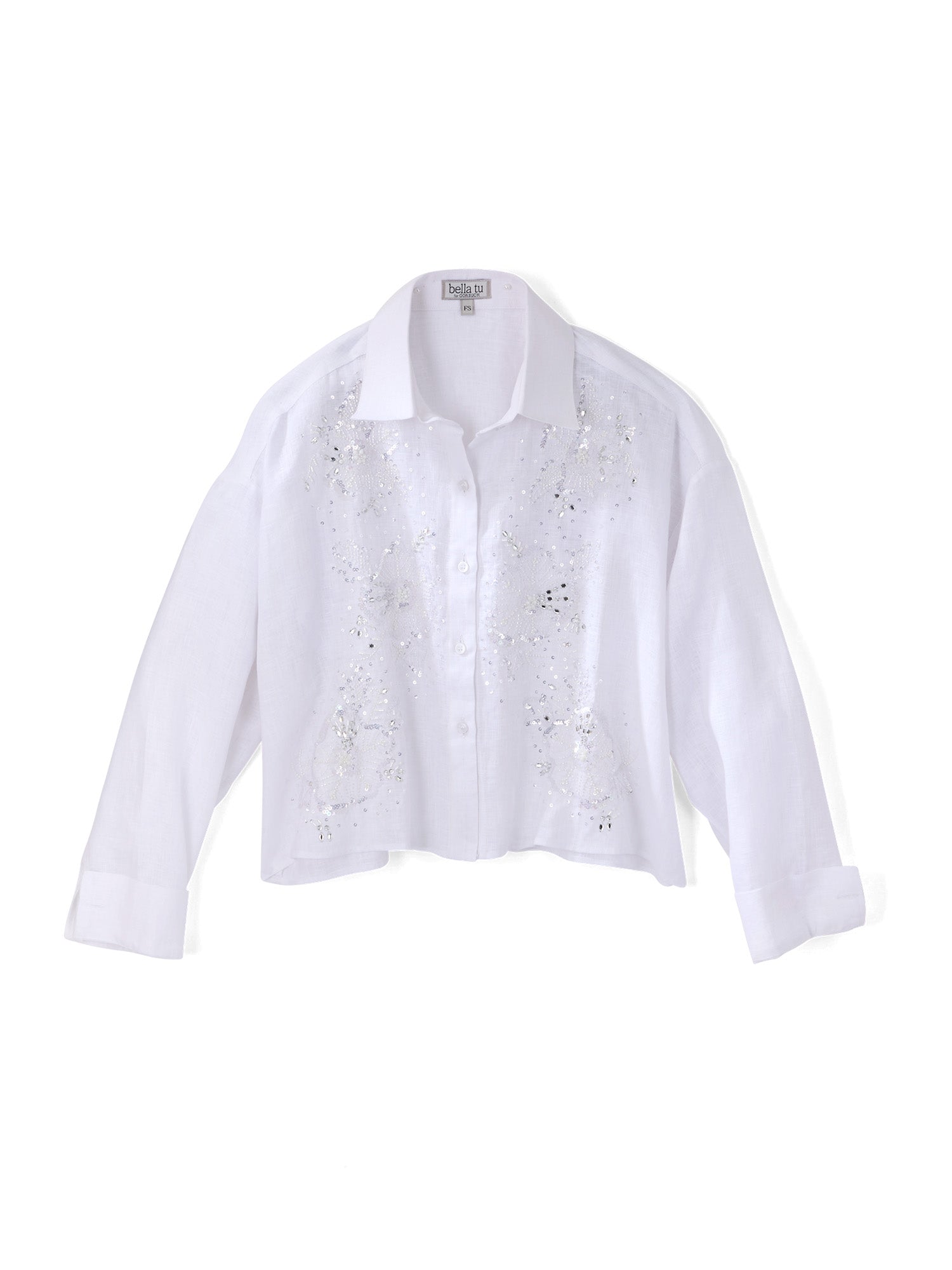 Addy Beaded Linen Shirt