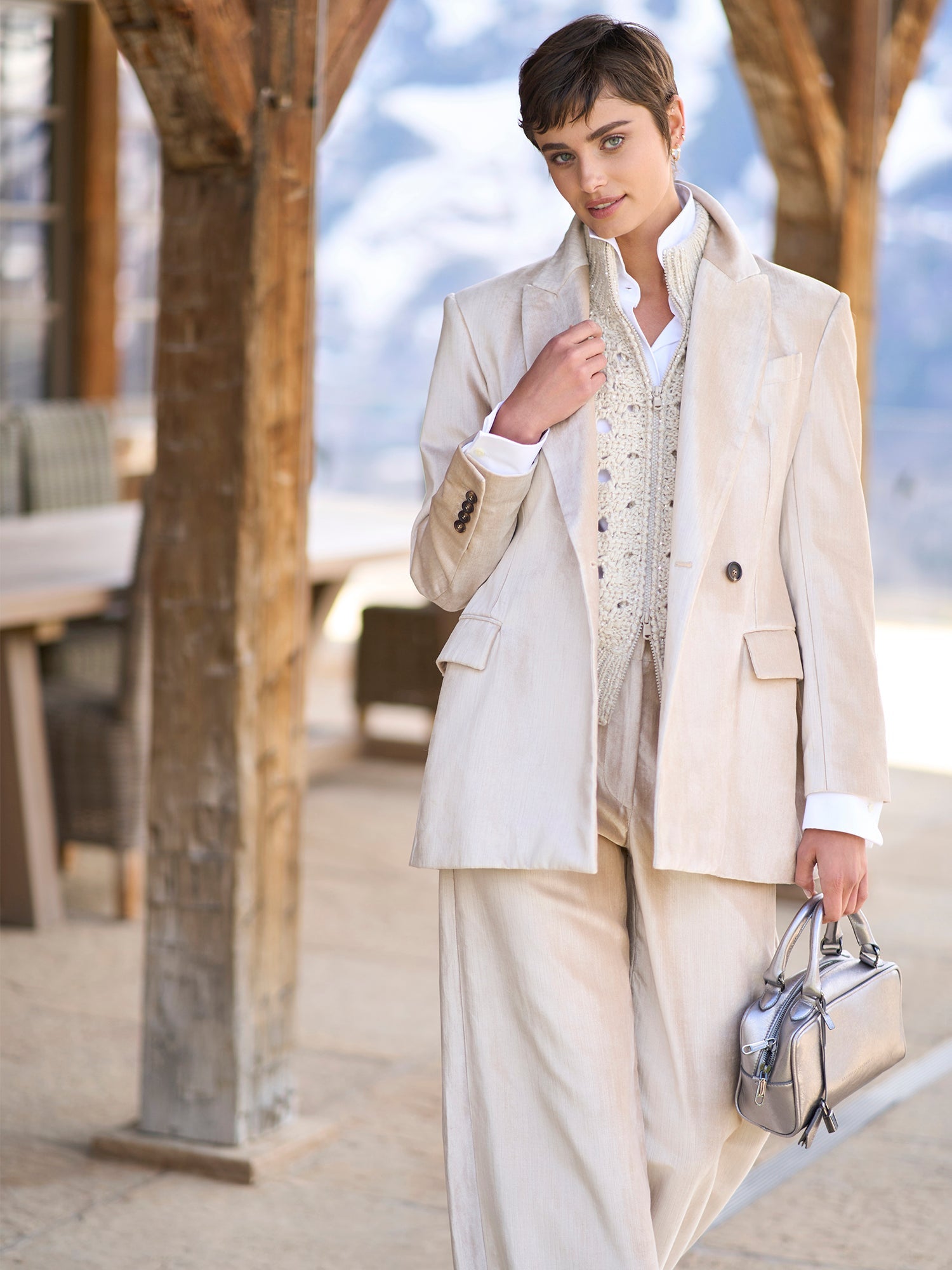 Velvet Wide Leg Pant