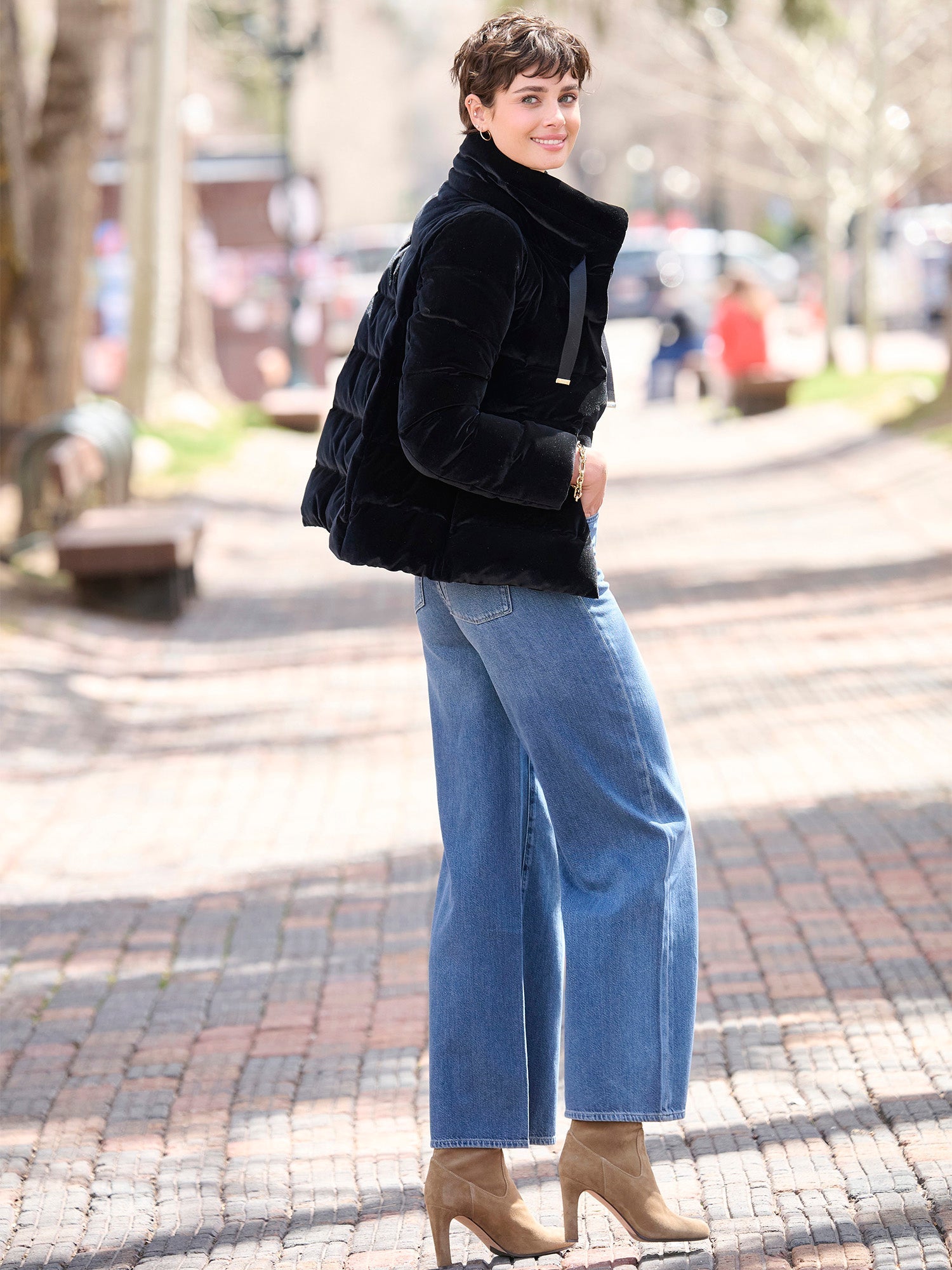 Thea Velvet Bomber Jacket