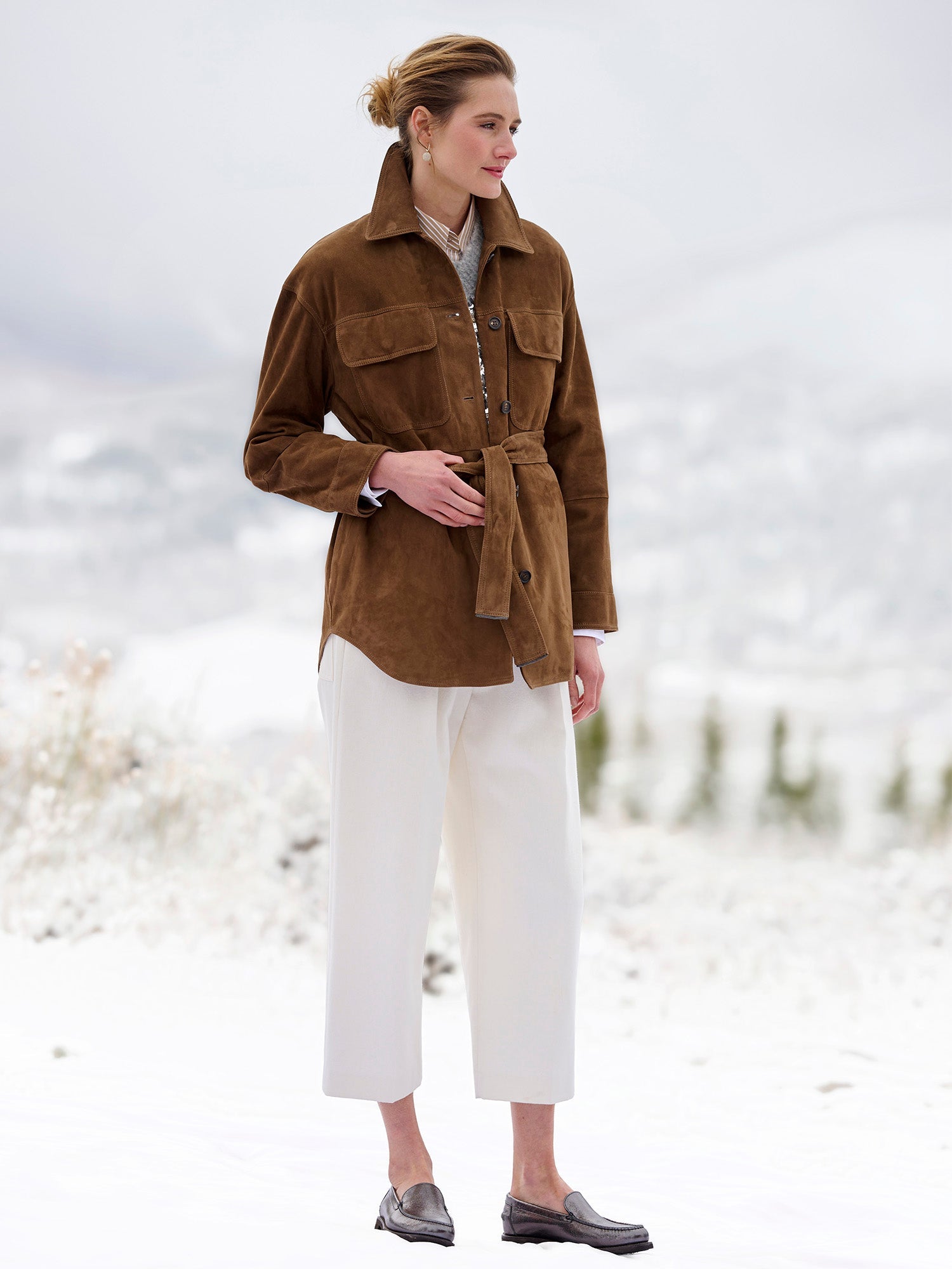 Cotton Wool Pleated Pant