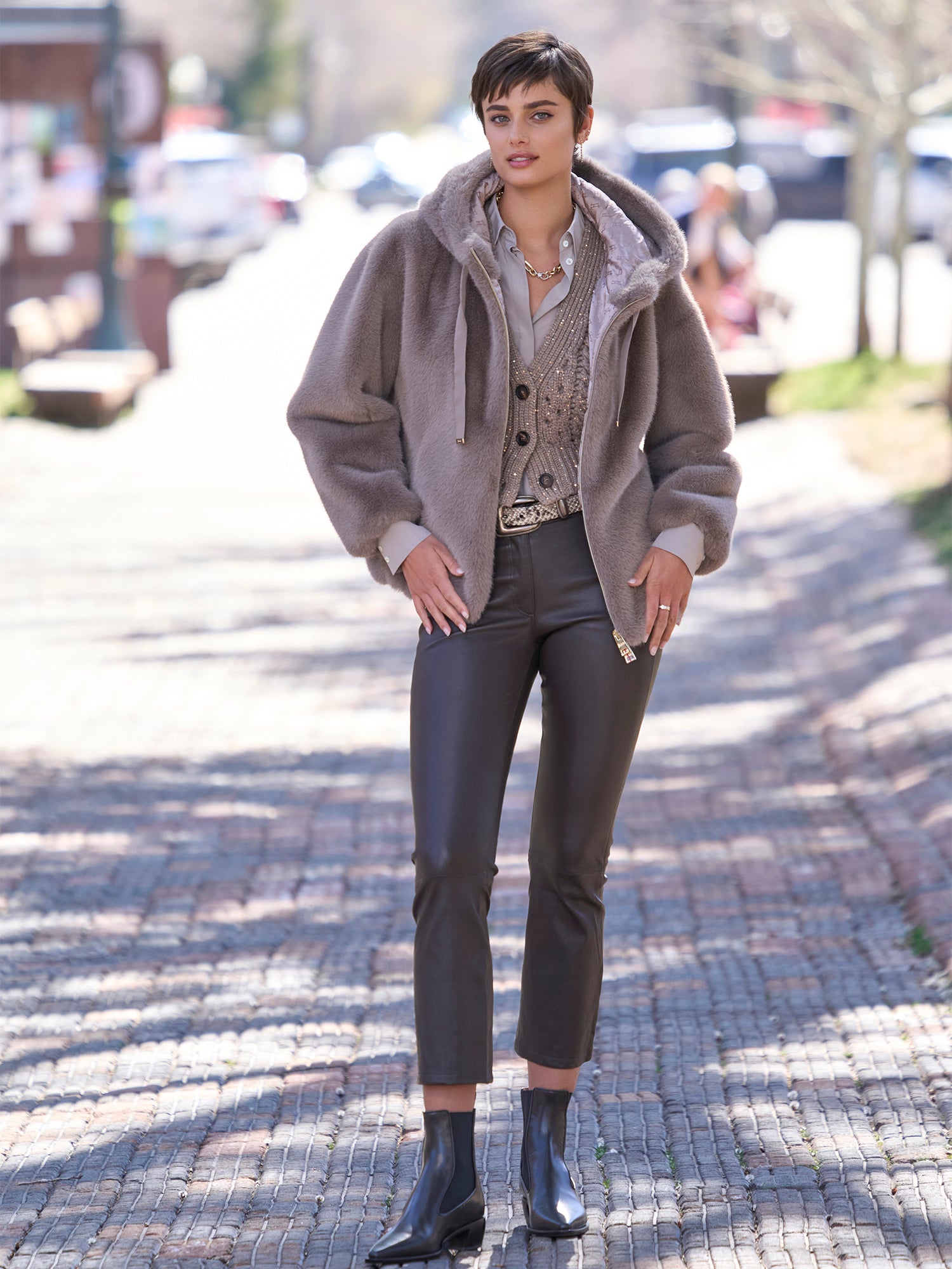 Marina Nappa Leather Pant