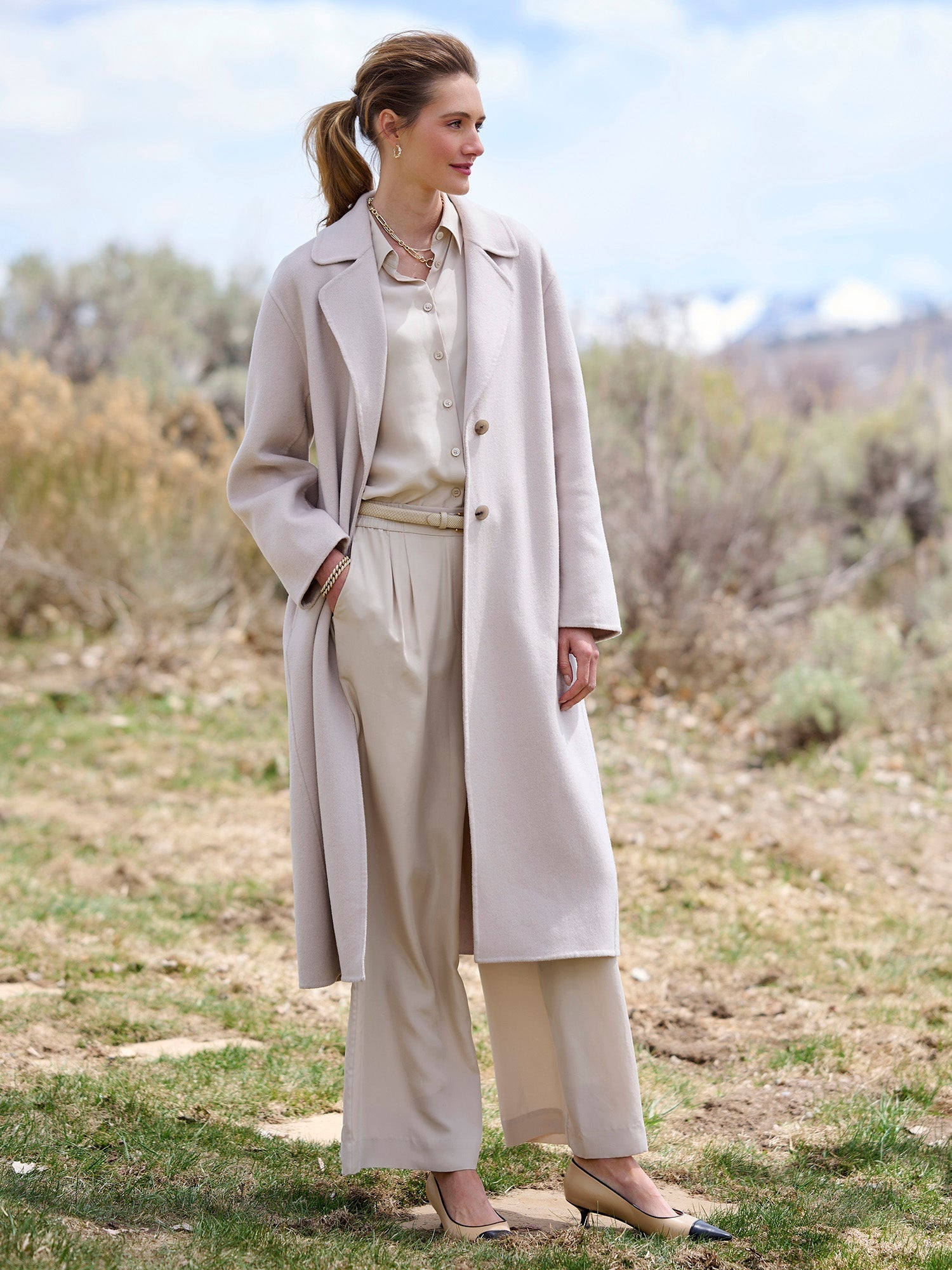 Sue Silk Wide Leg  Pant