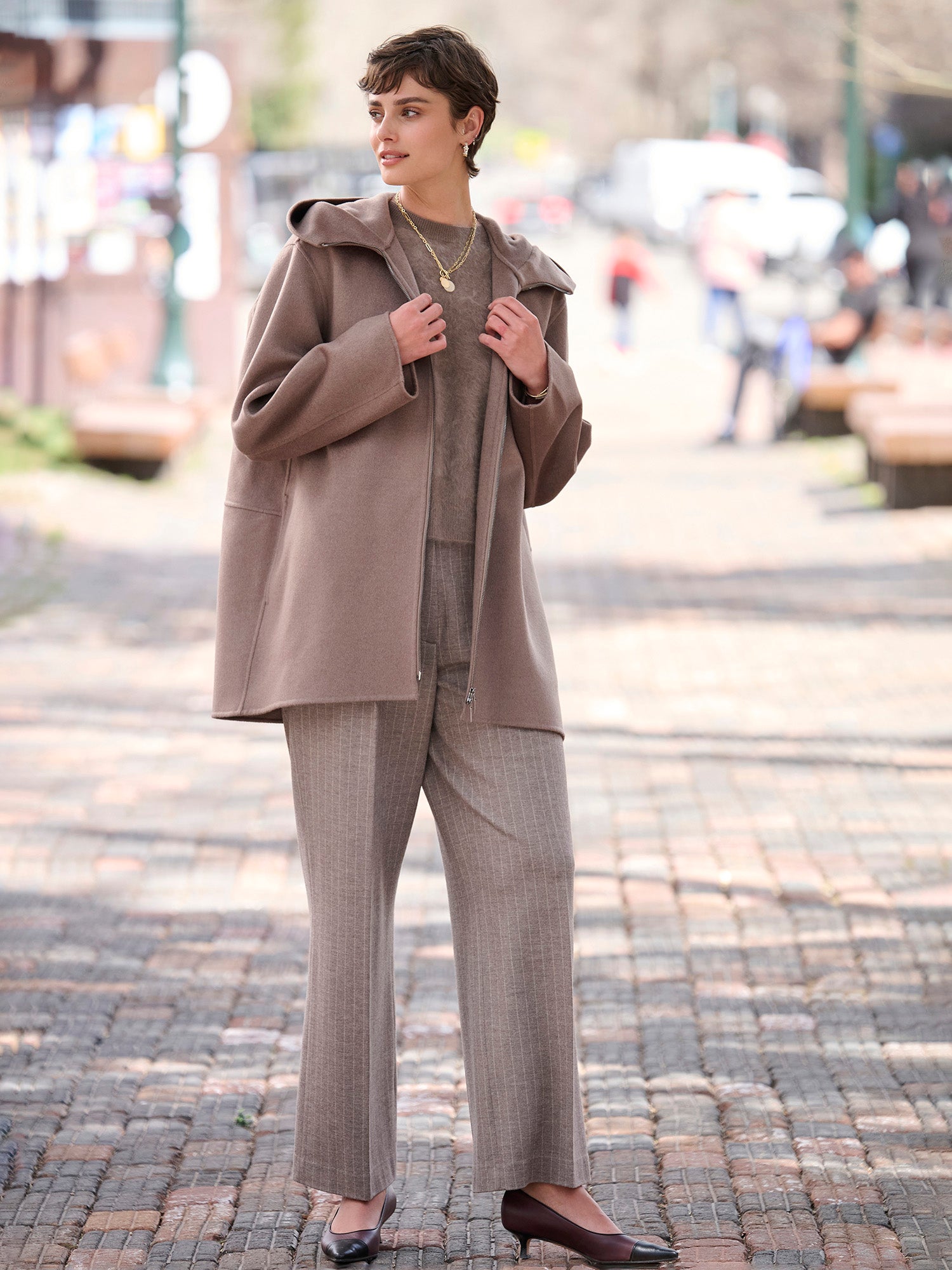 Lainie Pinstripe Wide Leg Pant