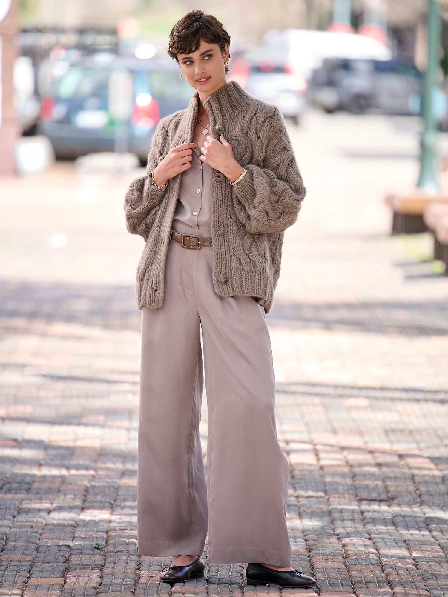 Sue Silk Wide Leg  Pant