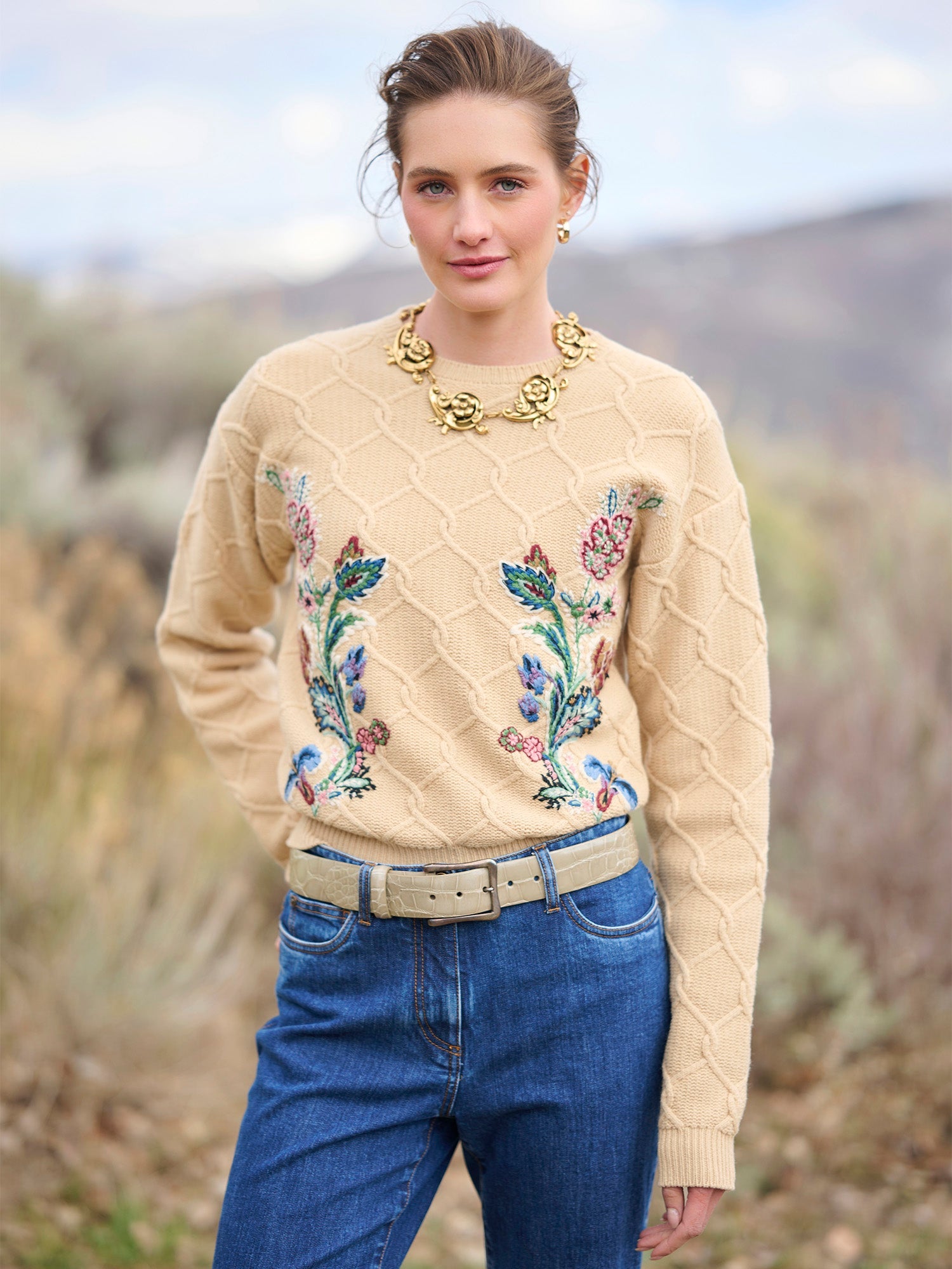 Antonela Embroidered Sweater