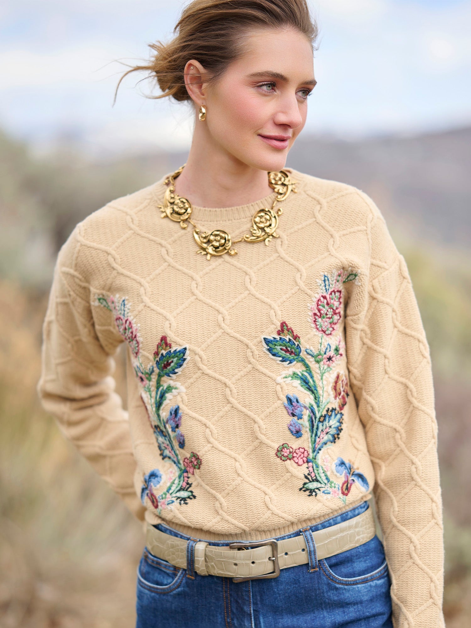 Antonela Embroidered Sweater