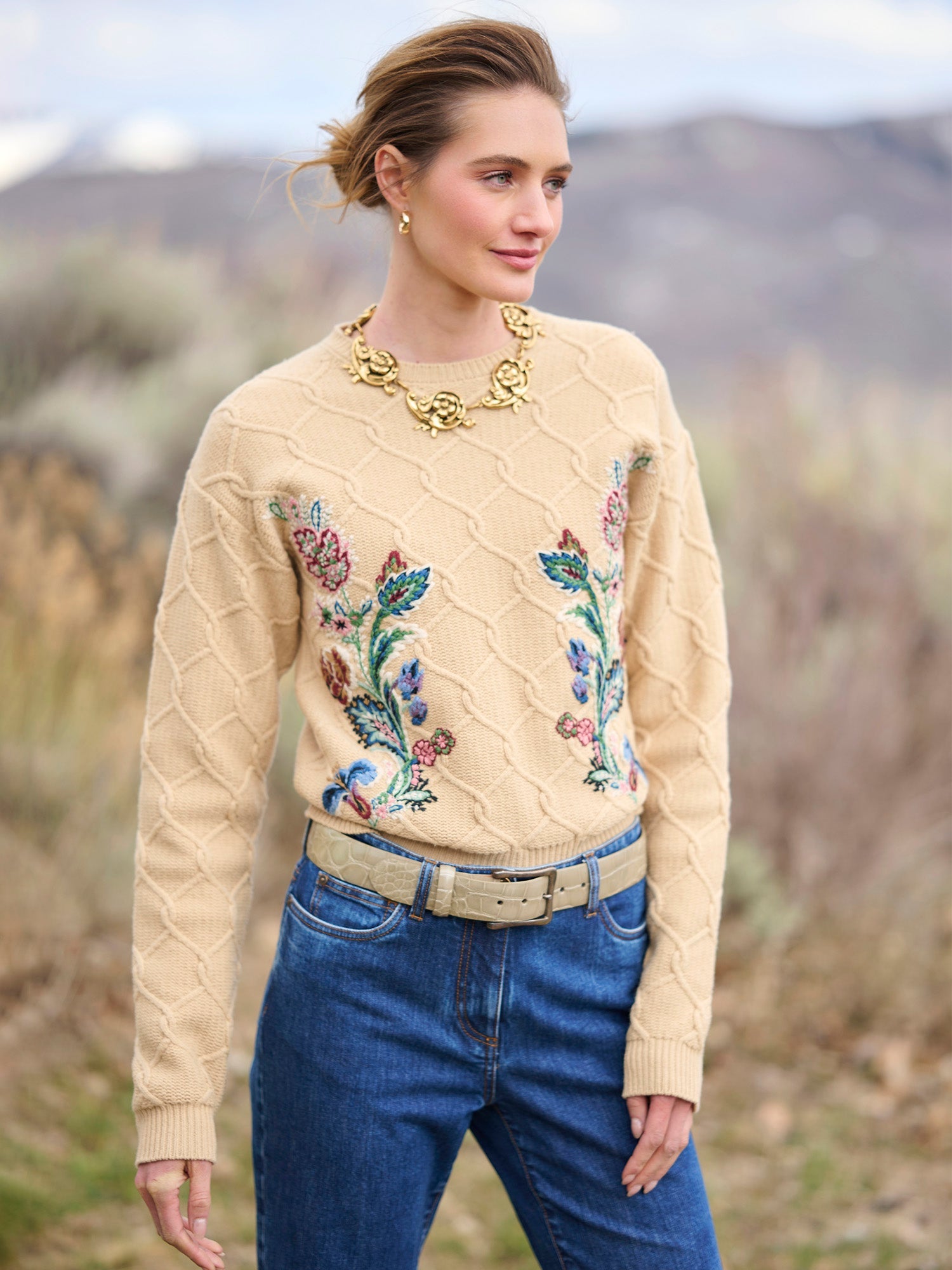 Antonela Embroidered Sweater