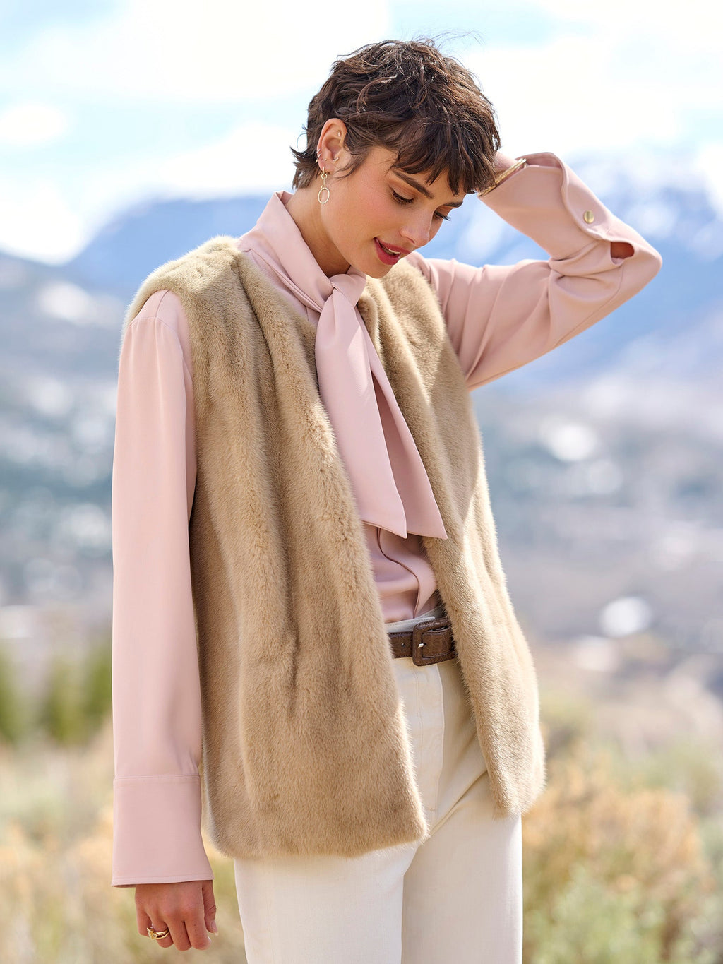 Gstaad Mink Vest