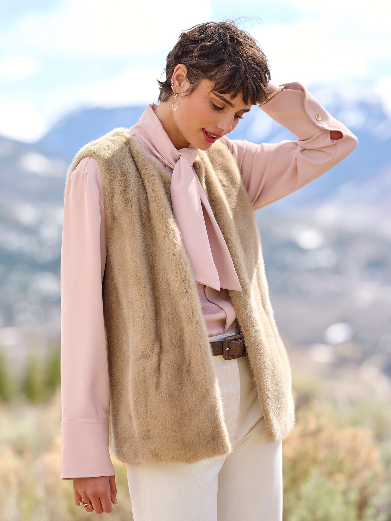 Gstaad Mink Vest
