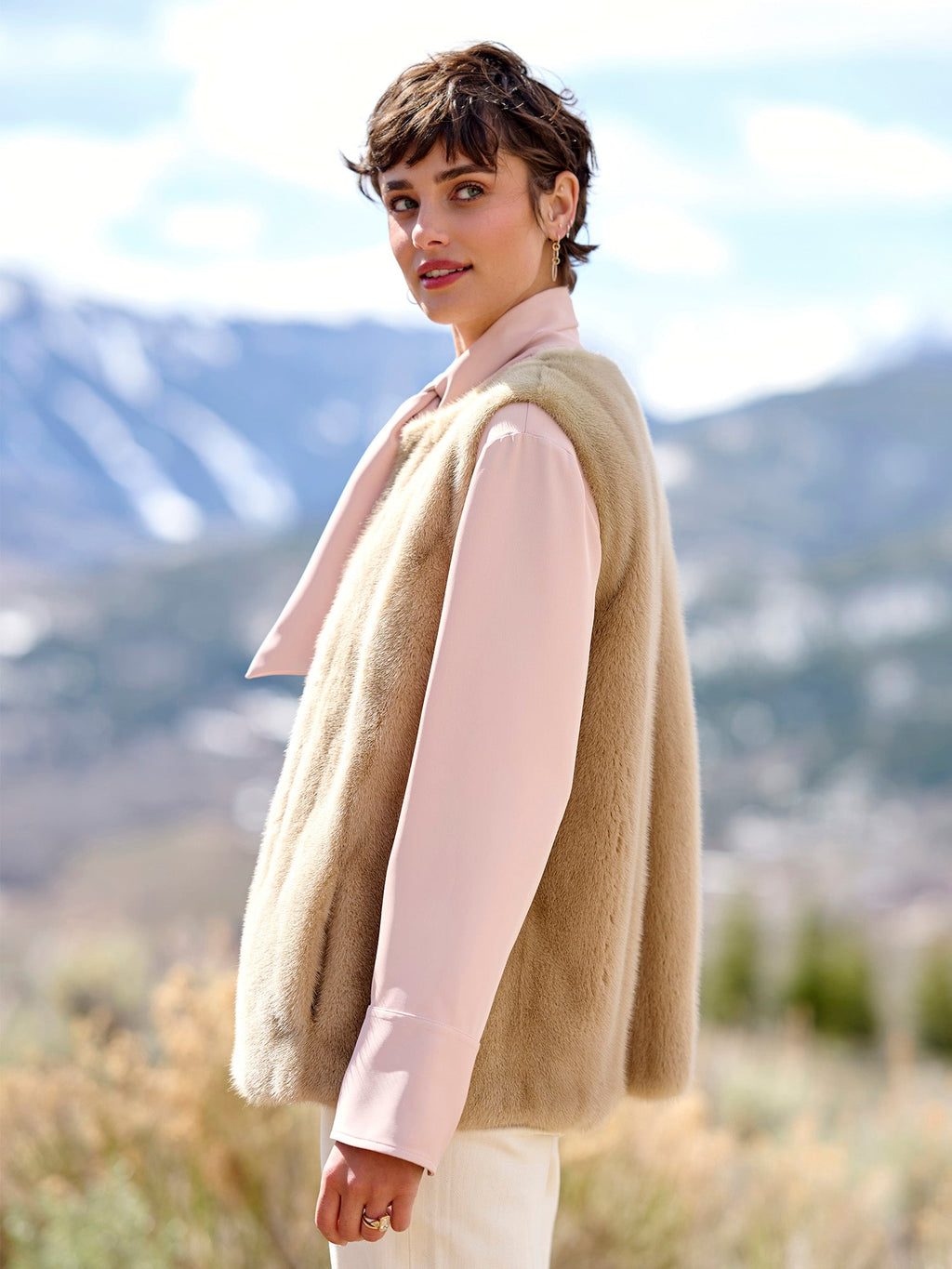 Gstaad Mink Vest