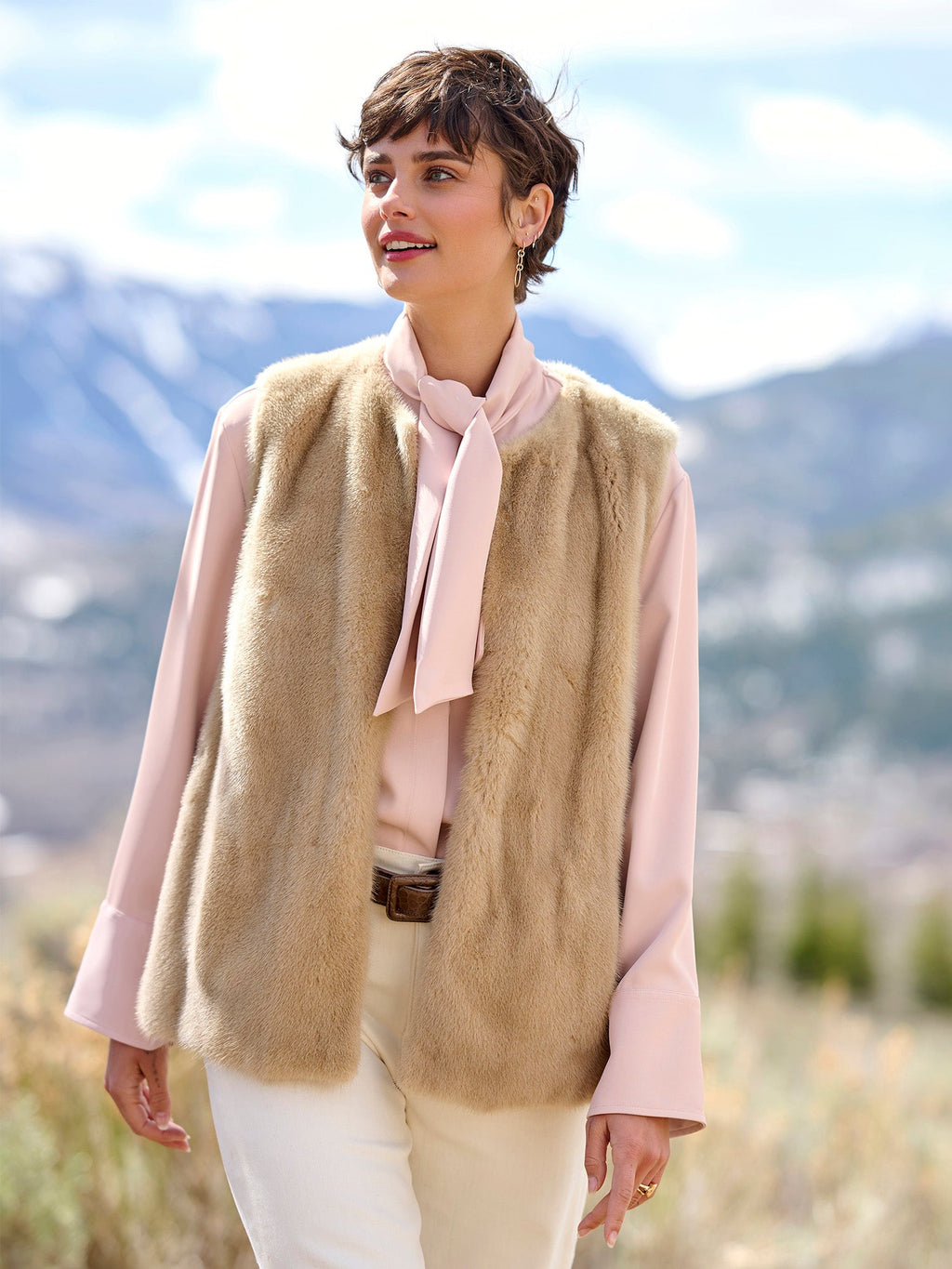 Gstaad Mink Vest