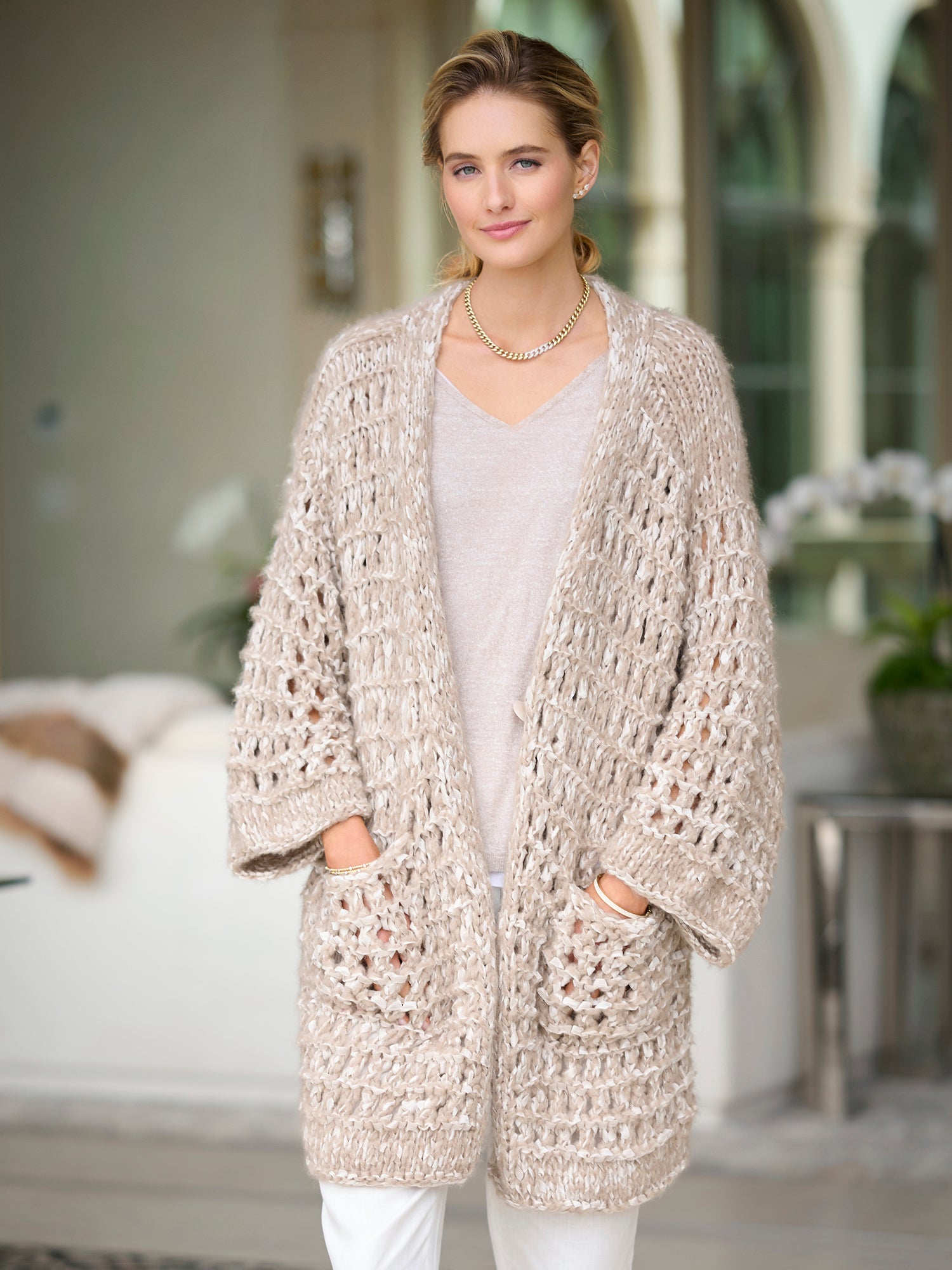 Amata Handknit Cashmere Cardigan