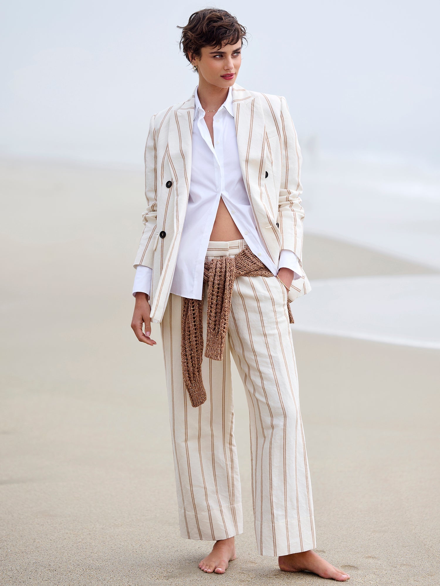 Wide Leg Stripe Pant