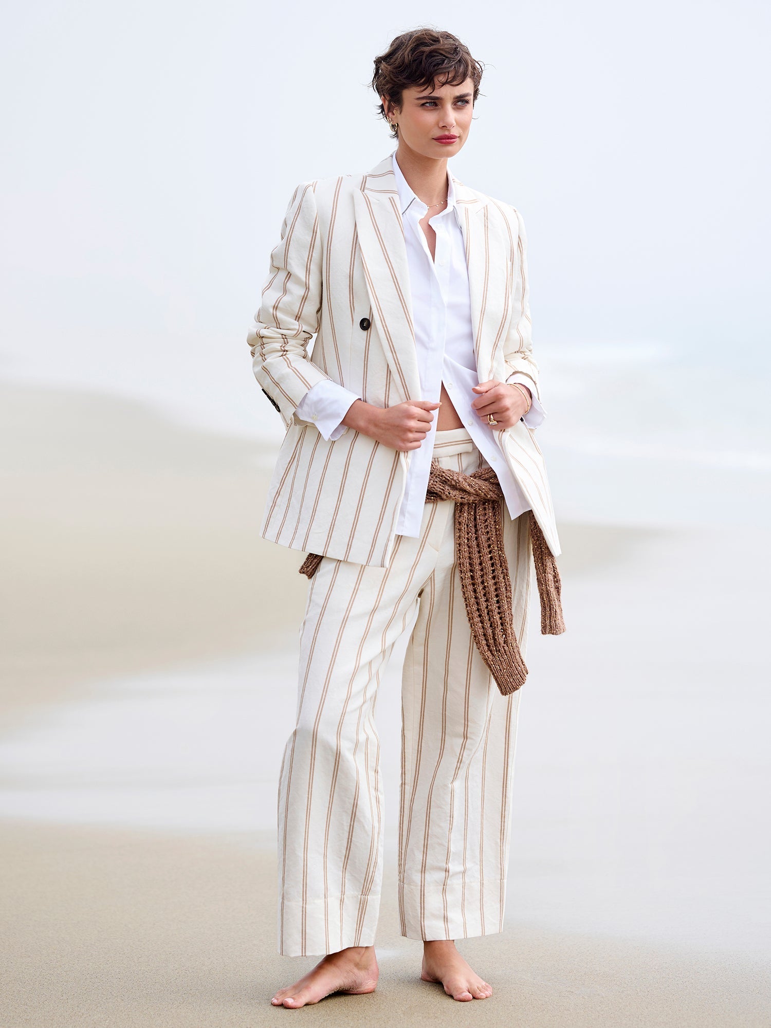 Wide Leg Stripe Pant