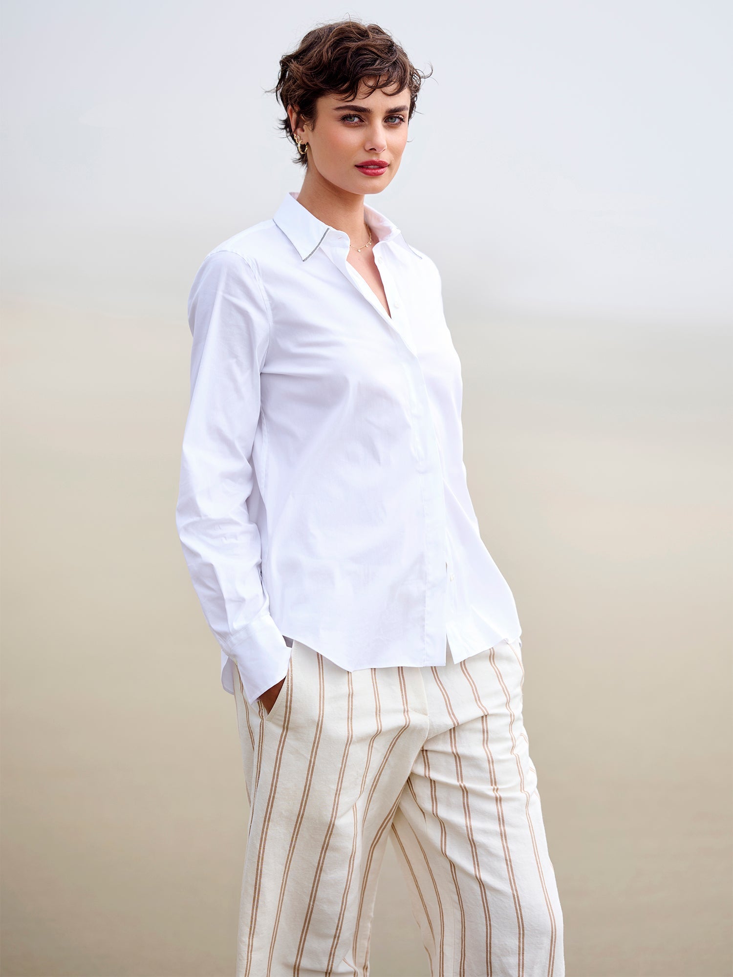 Wide Leg Stripe Pant