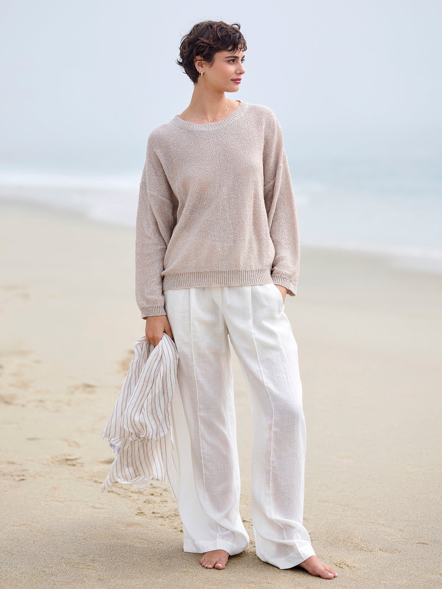 Wide Leg Linen Pant
