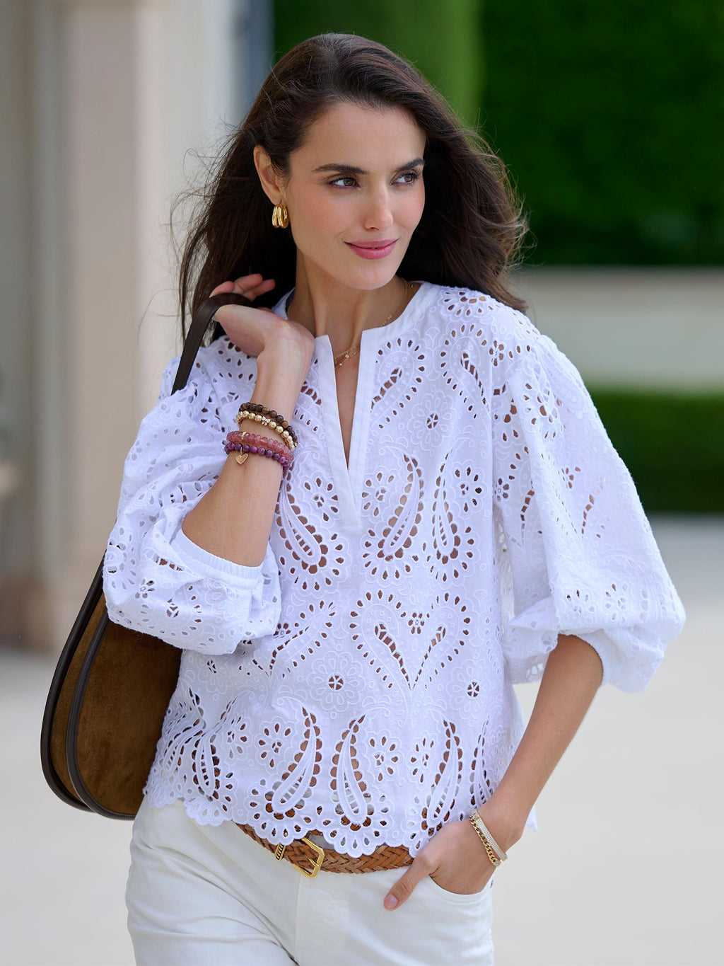 Adella Eyelet Blouse