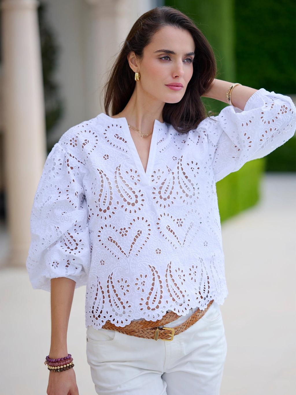 Adella Eyelet Blouse