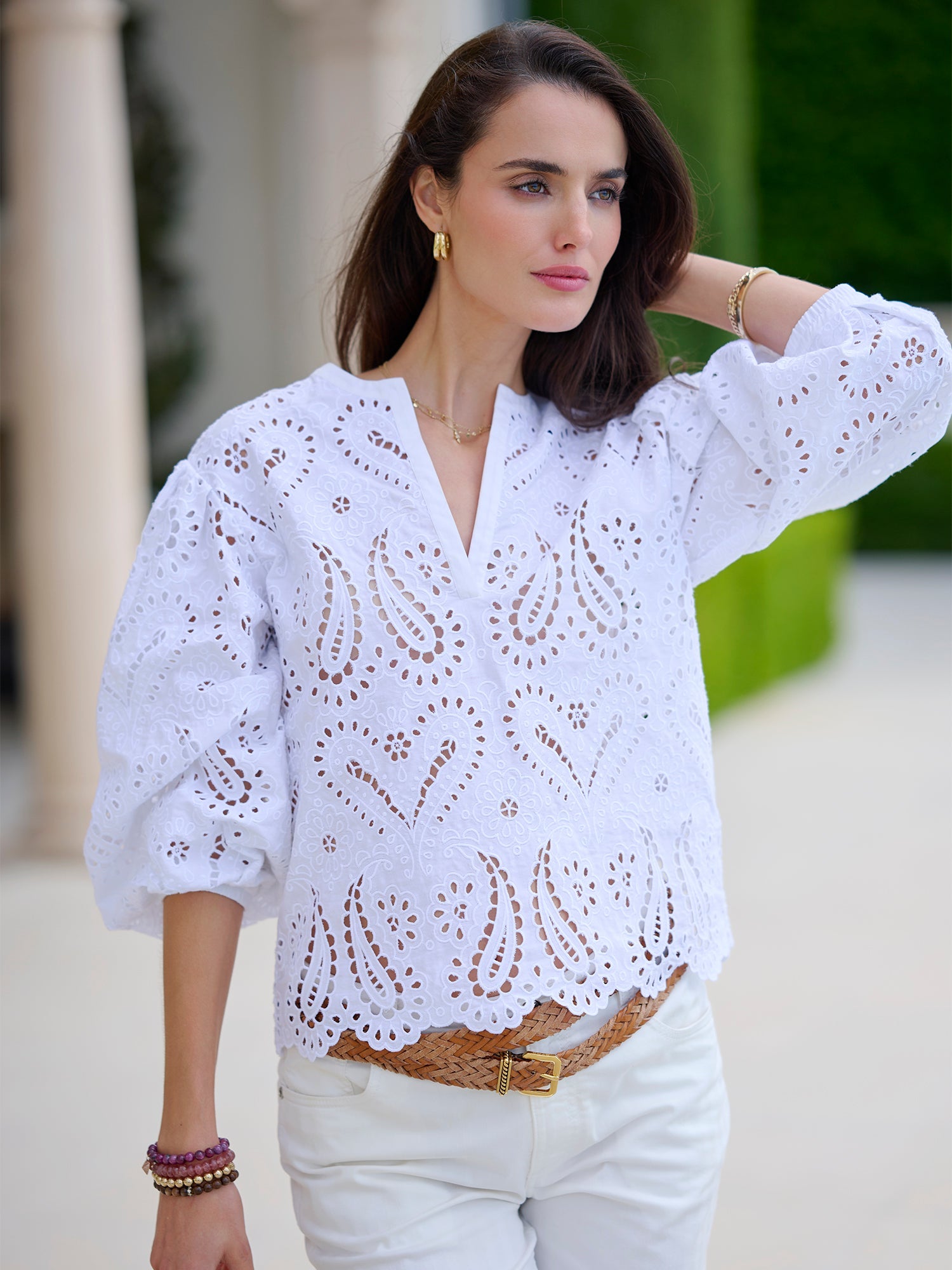 Adella Eyelet Blouse