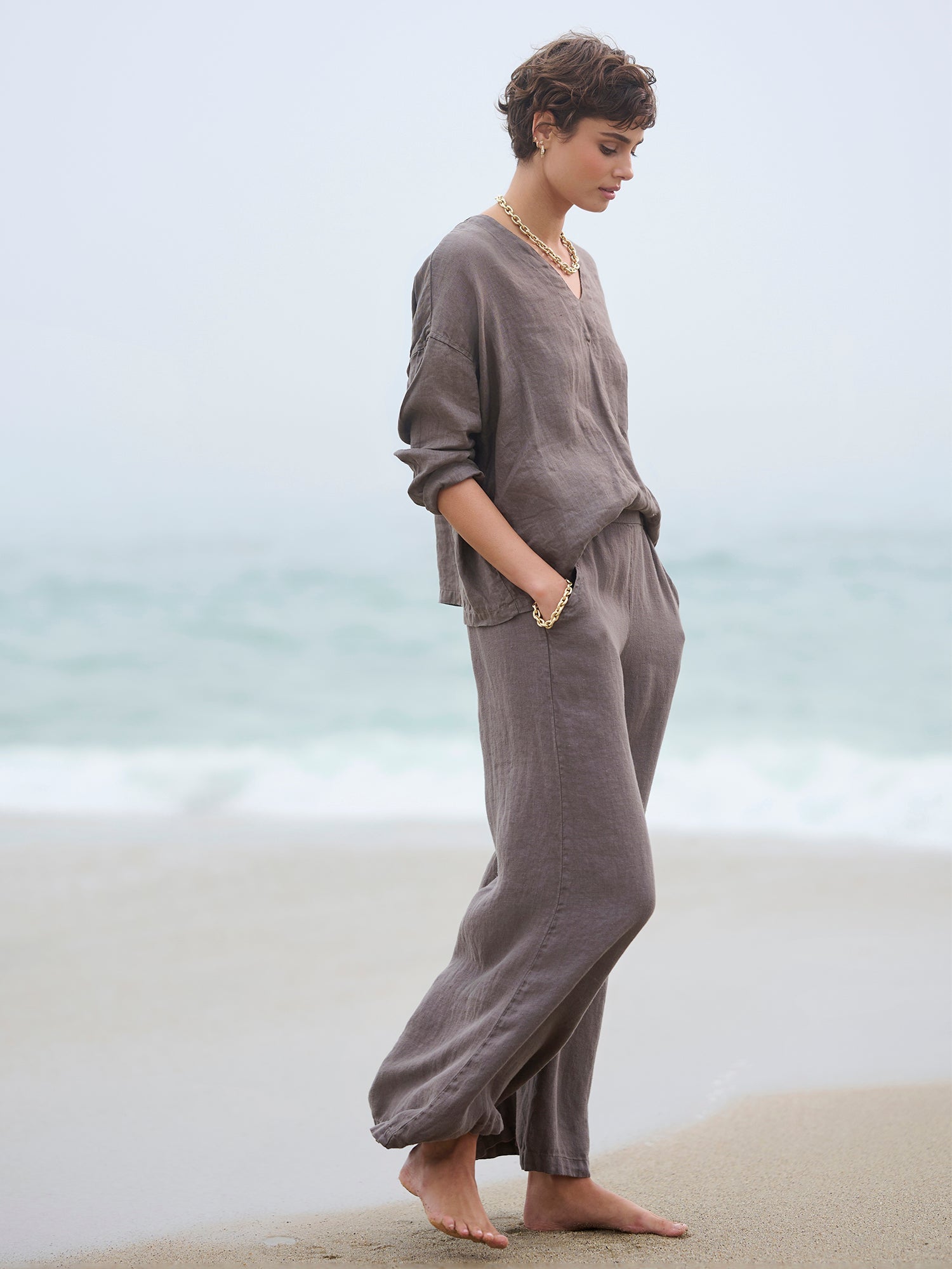 Clea Linen Twill Pant