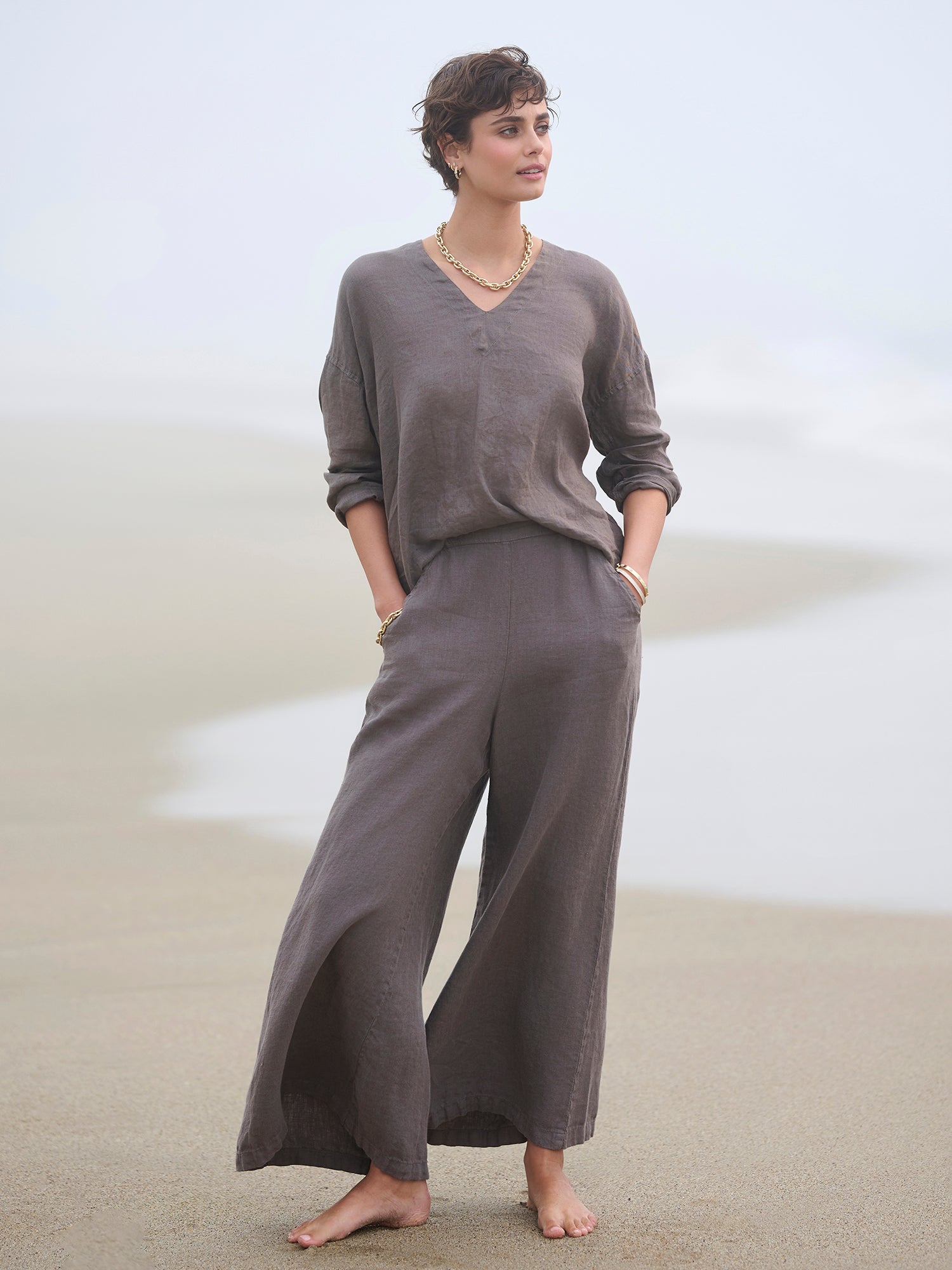 Clea Linen Twill Pant