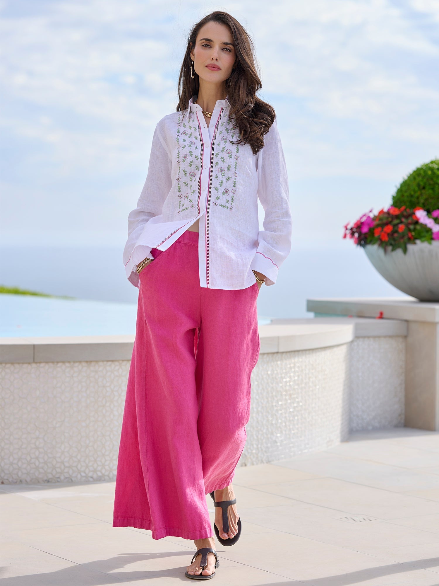 Clea Linen Twill Pant