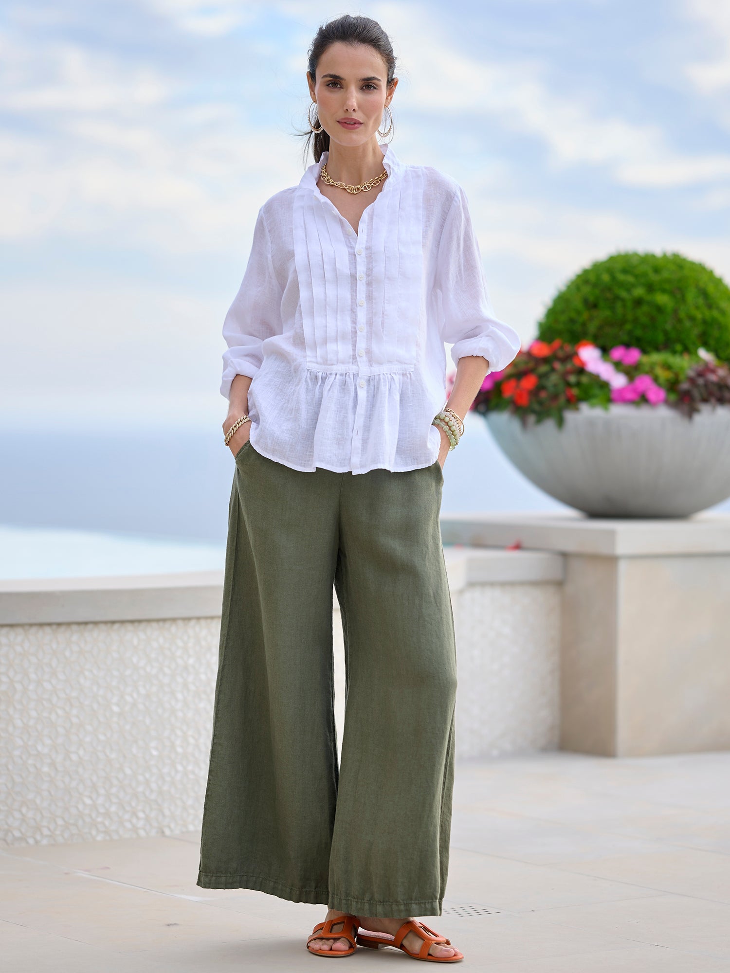 Clea Linen Twill Pant